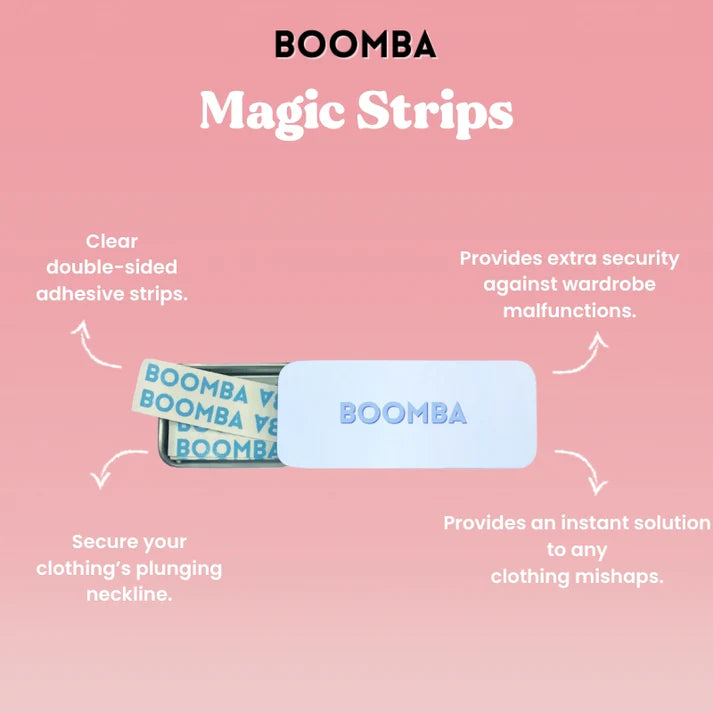 Boomba Magic Strip - Strong Adhesive Tape for Home & Office Use - Perfect for Hanging Pictures, Posters, and Decorations
