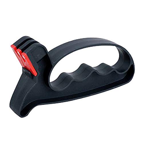 Professional Knife Sharpener - Handheld Knife & Scissors Sharpener Tool with Secure Suction Base | Durable Kitchen Accessories for Home Chefs & Outdoor Cooking