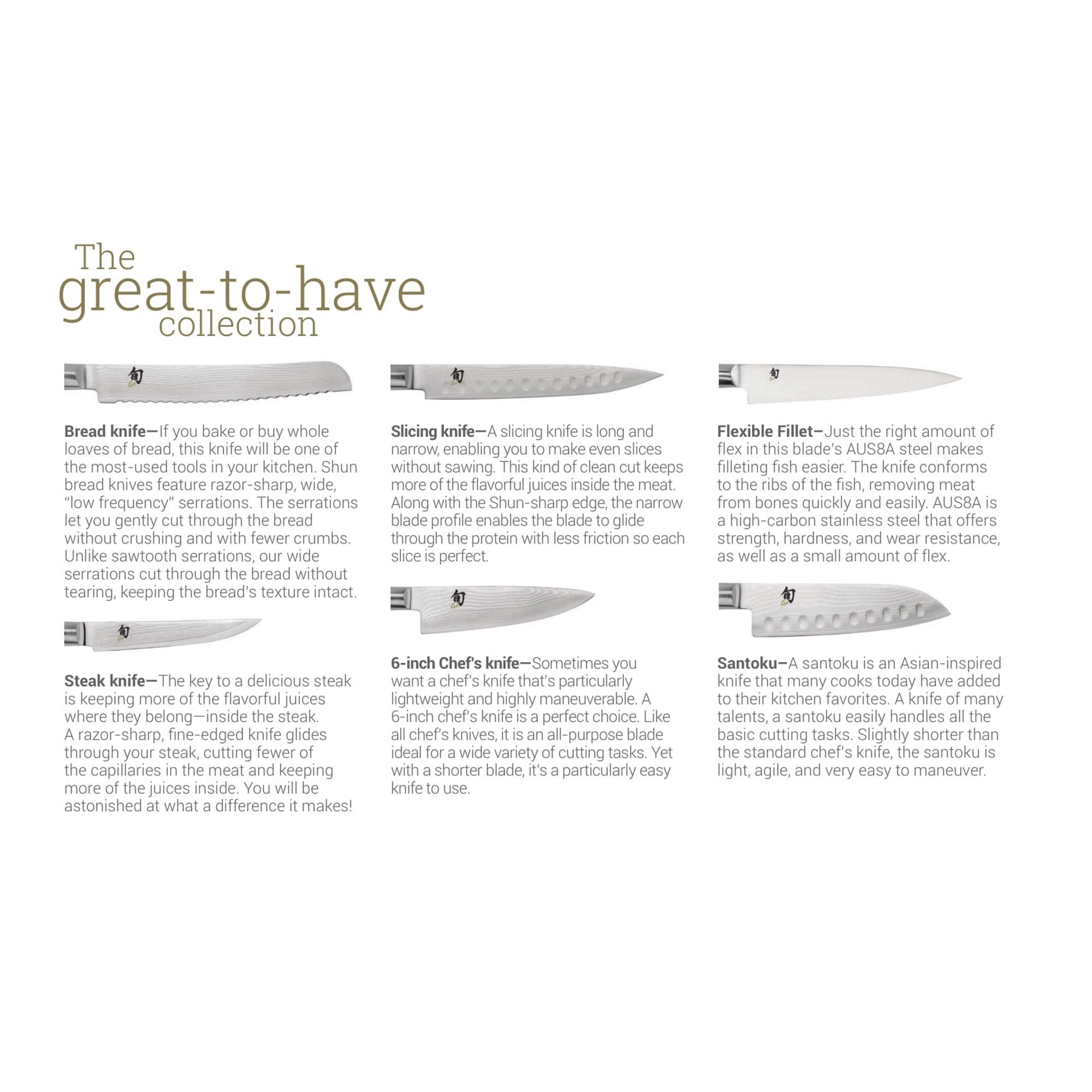 Premium Shun Shima 4-Piece Steak Knife Set - 5