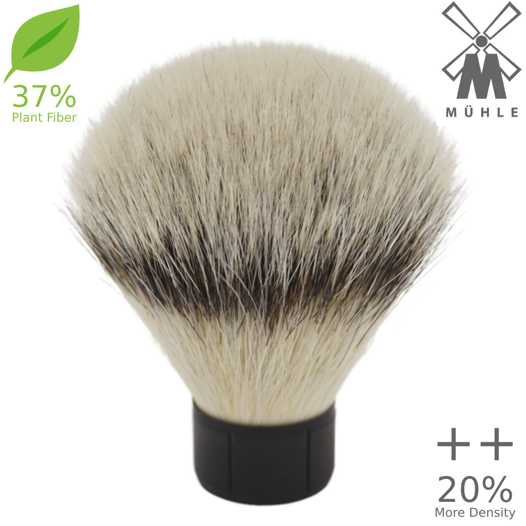 25mm Mühle STF XLarge Dense++ Synthetic Shaving Brush - 37% Plant-Based Silvertip Fiber - Perfect for Wet Shaving & Luxury Grooming Routine