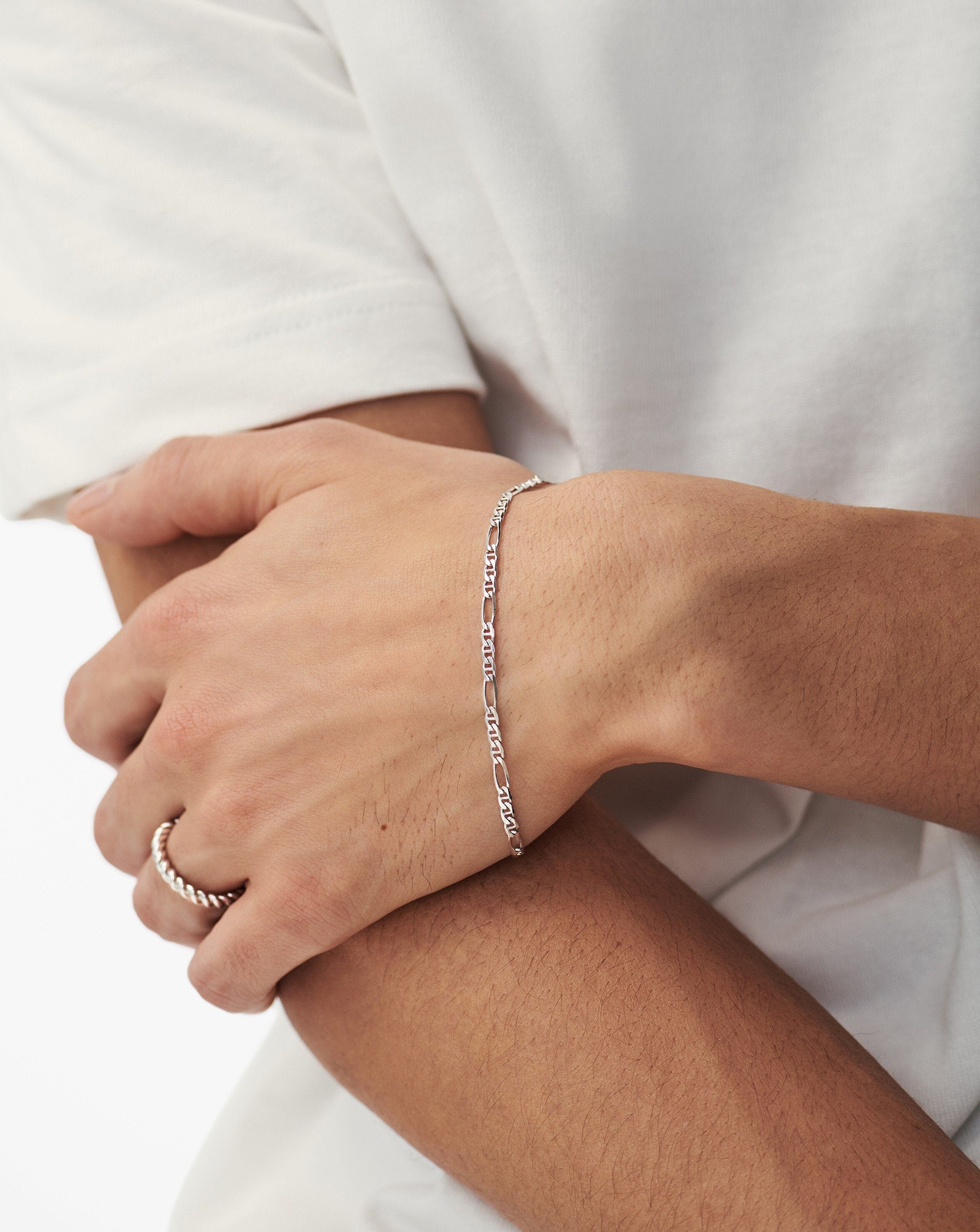 Filia Chain Bracelet for Men - Stainless Steel Adjustable Link Bracelet | Trendy & Durable Jewelry Gift for Him | Perfect for Casual Wear, Parties & Special Occasions