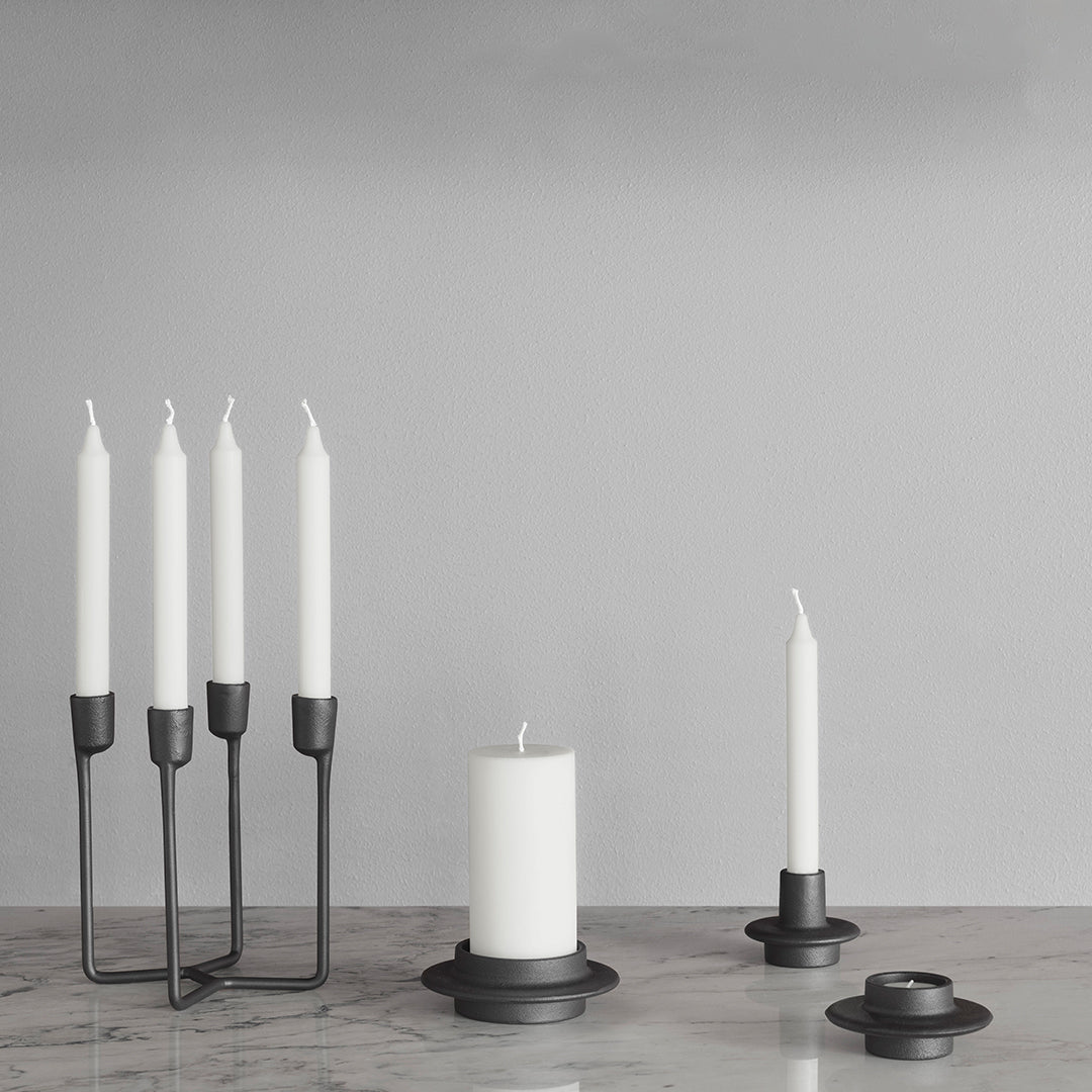 Heima Candlestick Set of 4 - Elegant Decorative Candlesticks for Dining Table, Wedding Centerpiece & Home Decor