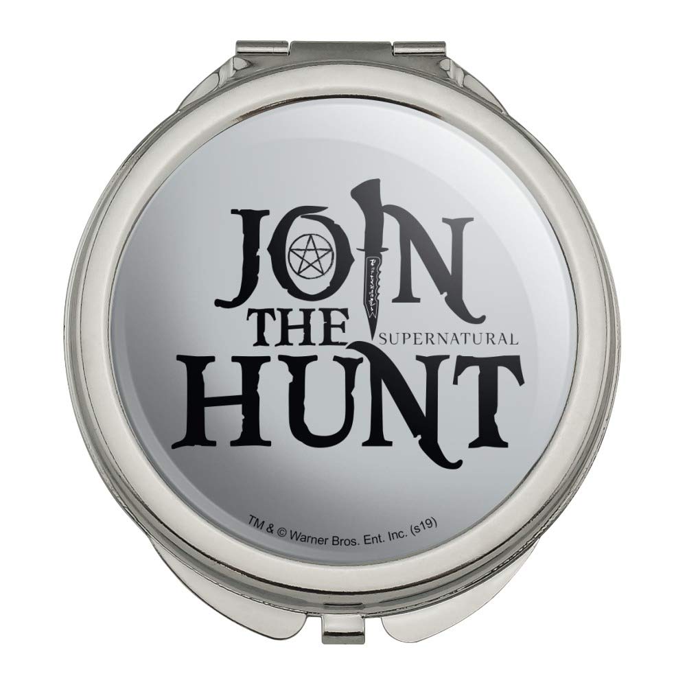 Supernatural Join the Hunt Compact Travel Purse - Stylish Handbag with Built-in Makeup Mirror for Women | Perfect for Travel, Parties, and Everyday Use