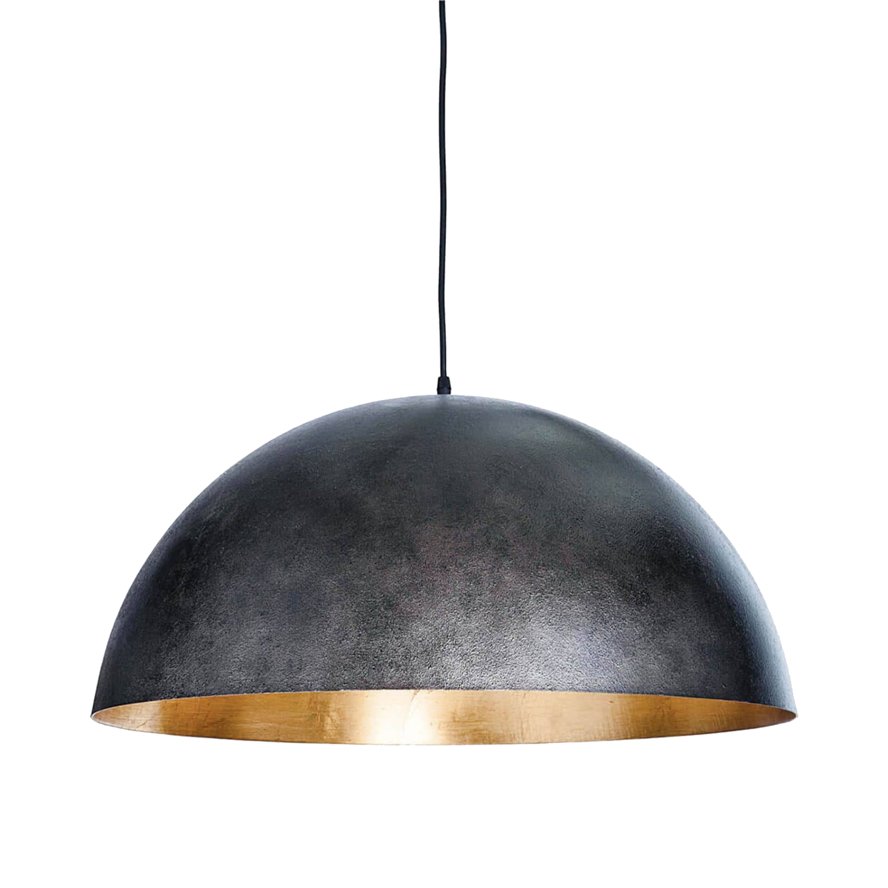 Vintage Dome Large Pendant Light Fixture - Industrial Style Ceiling Lamp for Dining Room, Kitchen, or Living Room Decor