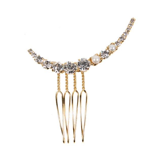 Moonshine Comb - Gold Hair Comb for Women & Men | Detangling, Styling & Shine | Perfect for Travel, Home & Salon Use