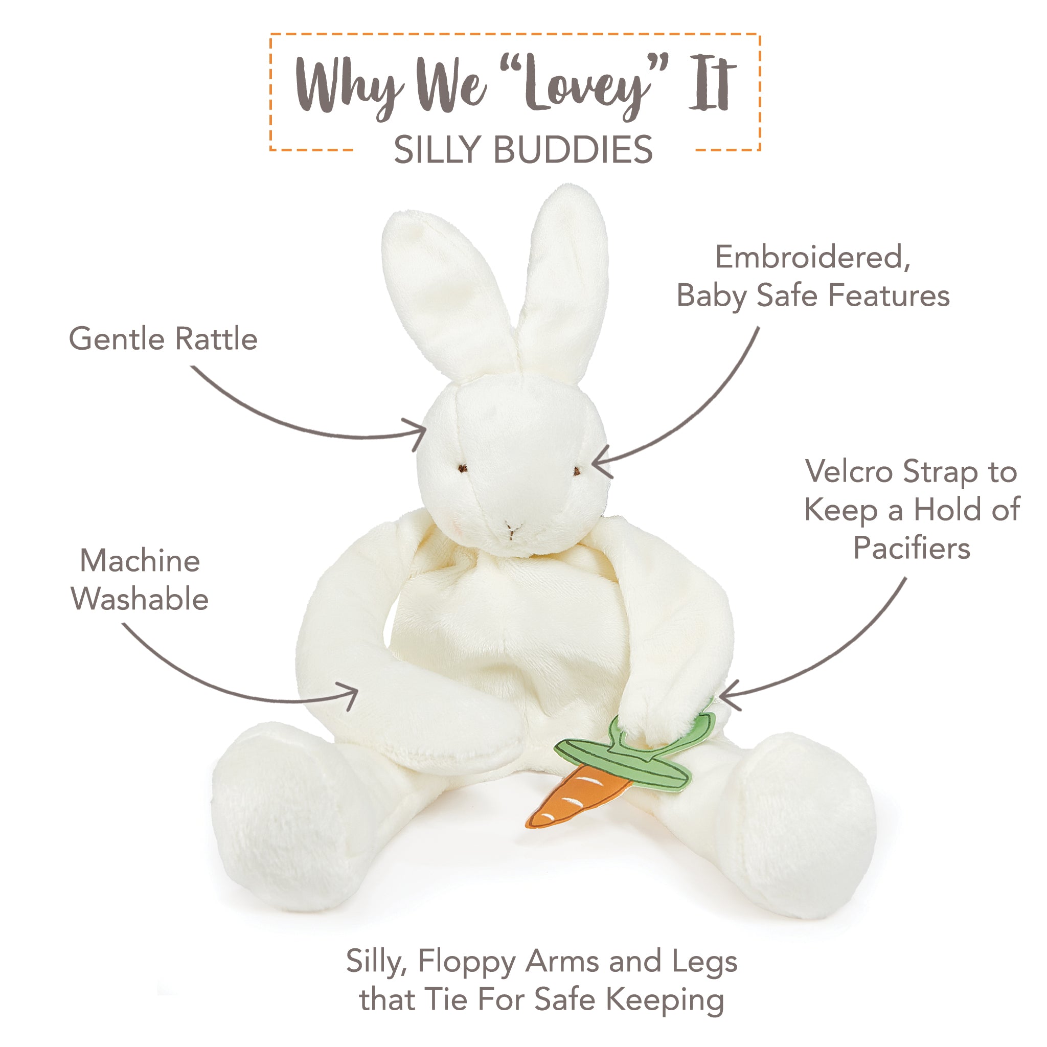 Bun Bun Bunny Plush Toy - Adorable Stuffed Animal for Kids & Collectors - Perfect for Gifts, Cuddling, and Home Decor