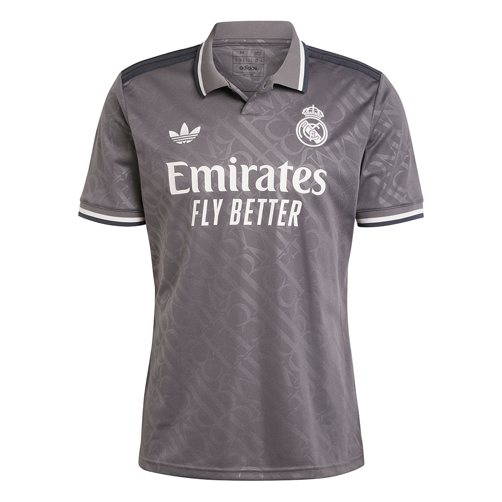 Adidas Real Madrid 24/25 Third Short Sleeve Jersey - Authentic Football Shirt for Fans & Players - Perfect for Matchdays, Training & Casual Wear