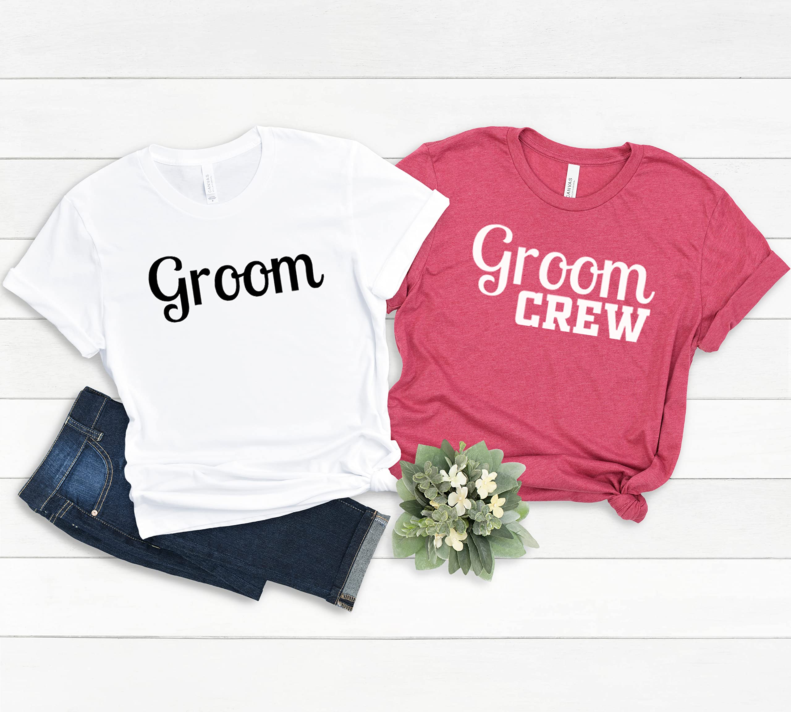 Groom Crew Shirt for Wedding Party - Best Man & Groom Squad T-Shirts - Bachelor & Bachelorette Party Apparel - Perfect for Weddings, Rehearsal Dinners & Bridal Showers