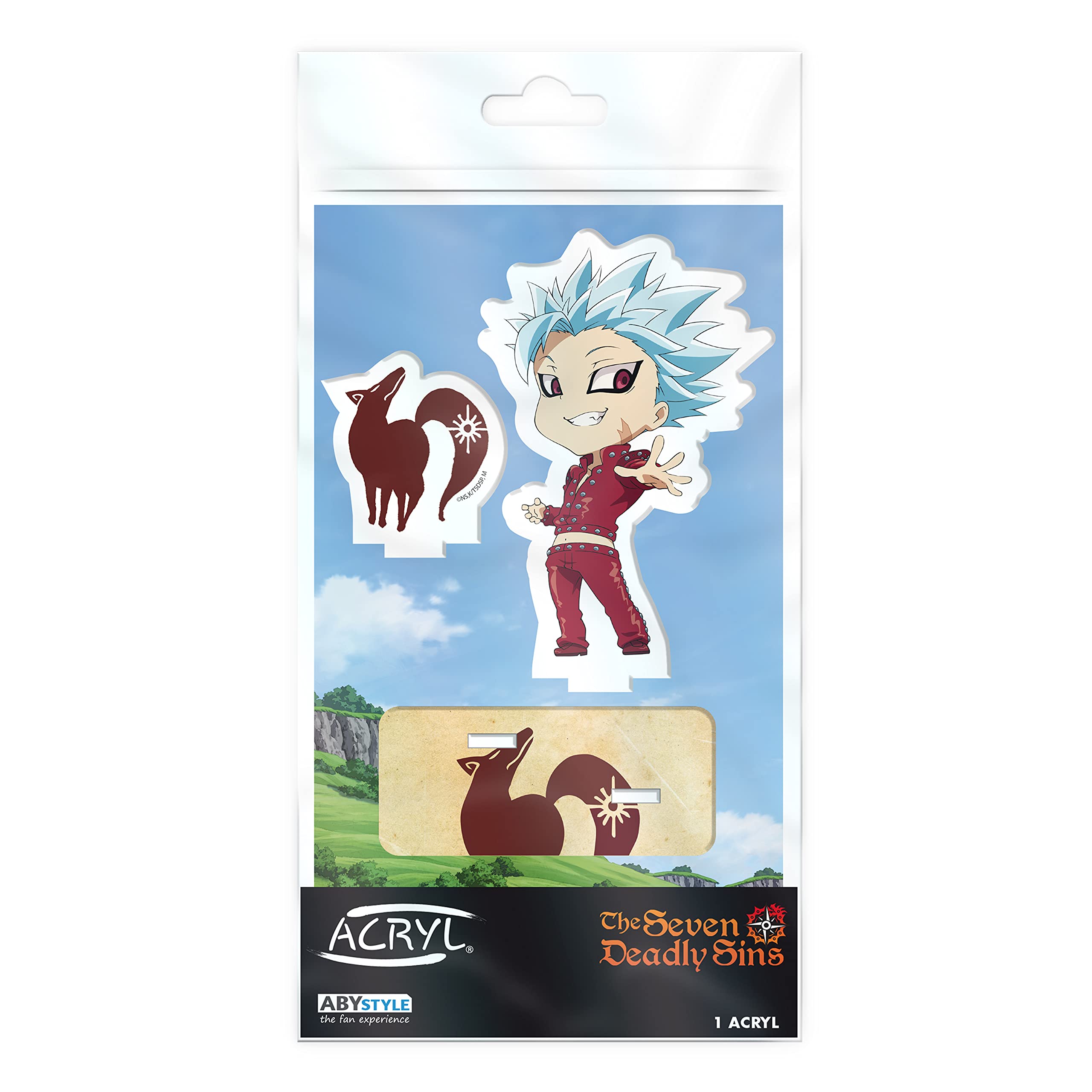 ABYSTYLE The Seven Deadly Sins Ban Acrylic Stand Figure - Anime Manga Collectible Desktop Decor - Perfect for Fans, Gift Giving & Home Office Display