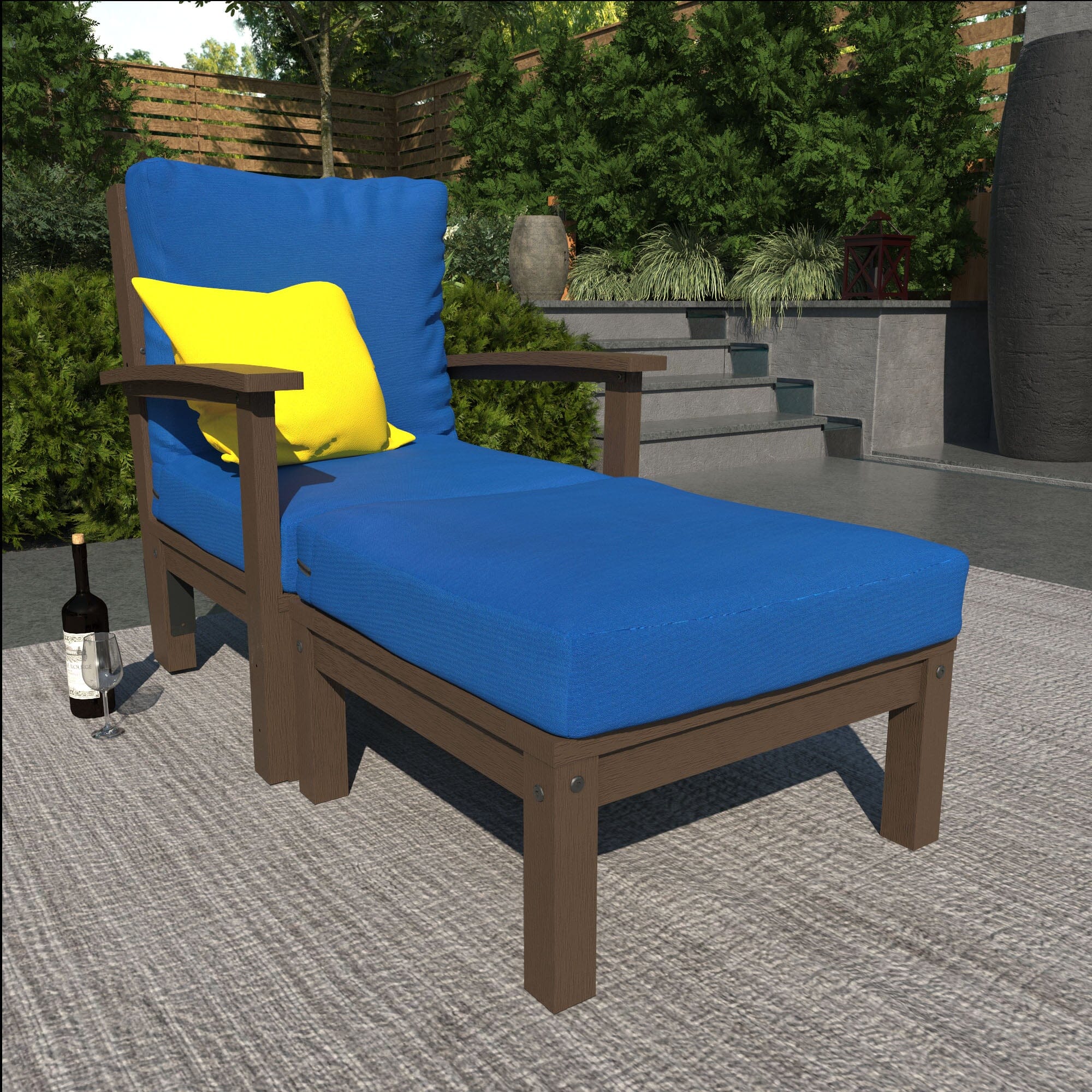 Custom Deep Seating Chaise Lounge - Premium Outdoor Furniture for Patio, Poolside & Garden Relaxation | Durable Weather-Resistant Design