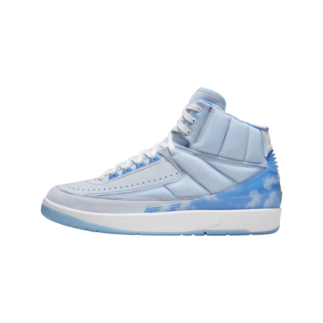 Air Jordan 2 Retro SP J Balvin Sneakers - Celestine Blue & White Multi-Color Basketball Shoes for Men | Streetwear Fashion & Casual Wear