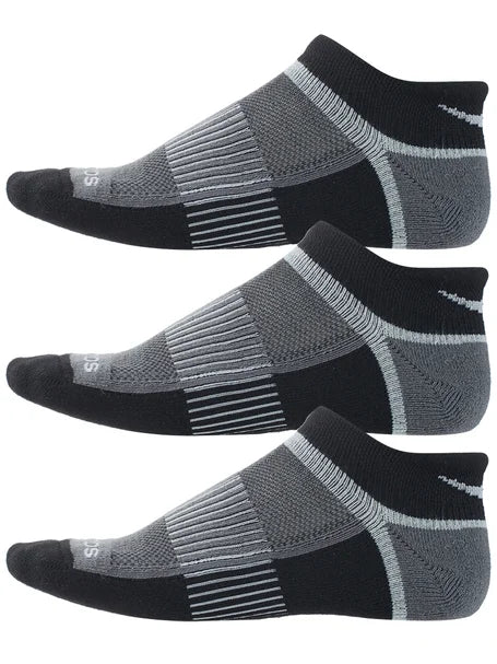 Inferno Ultralight No Show Socks 3-Pack - Breathable Anti-Slip Invisible Socks for Men & Women - Perfect for Running, Sneakers & Casual Wear (Black)