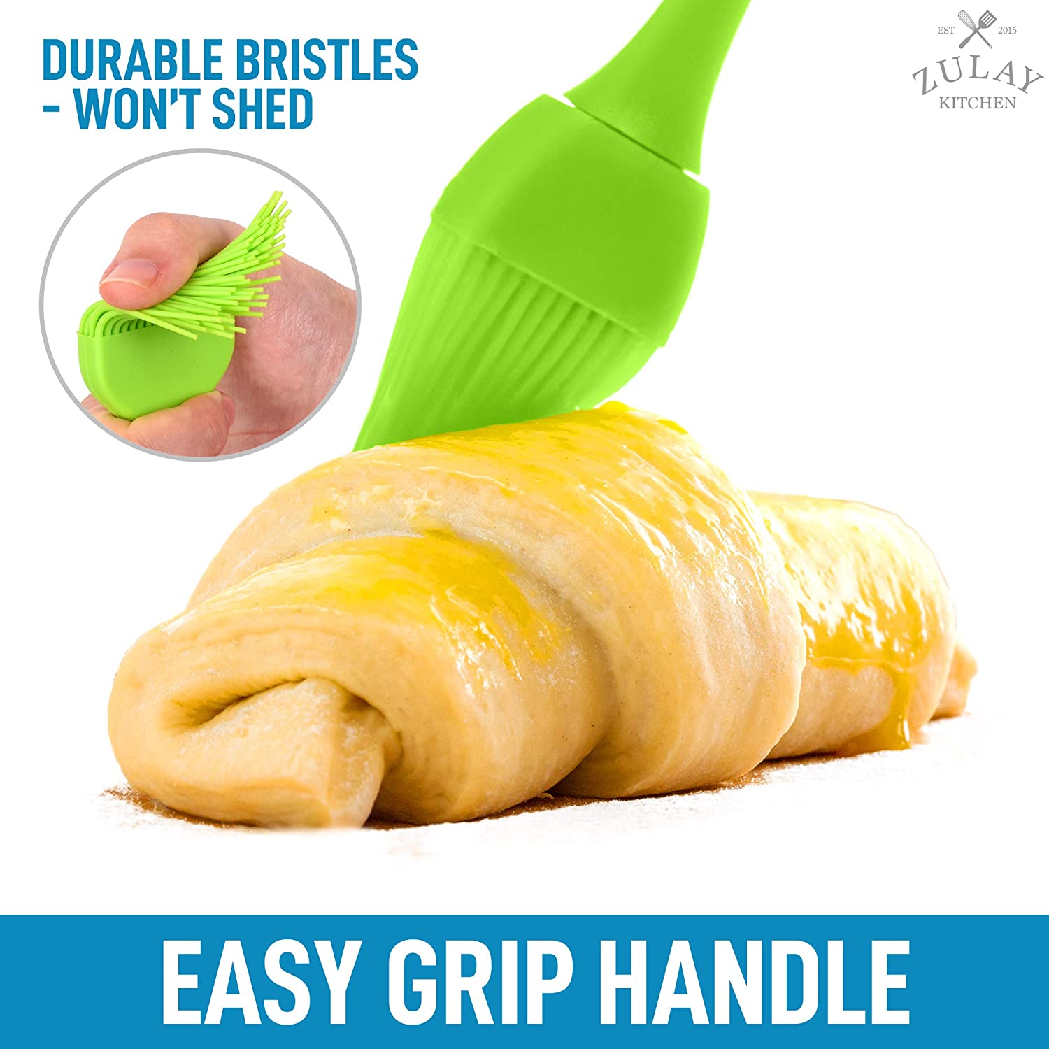 (Set of 4) Heat Resistant Silicone Basting Brush With Soft Flexible Bristles - Perfect for Grilling, Baking, and BBQ Sauce Application