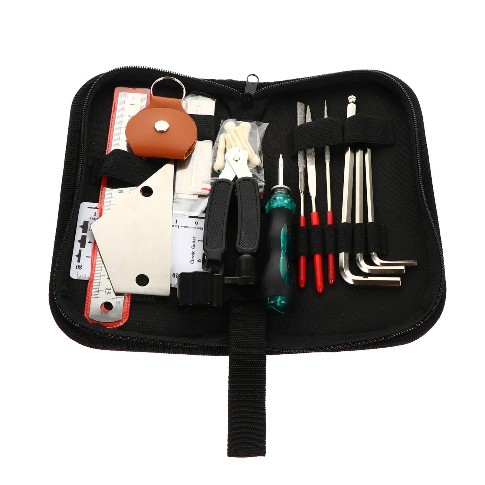 Milisten Guitar Repair Tool Kit - 1 Set Electric Guitar Maintenance Tools with Polishing Cloth, Fretboard Cleaner & Plastic Picks for String Change & Guitar Care - Perfect for Musicians, Guitarists & DIY Enthusiasts