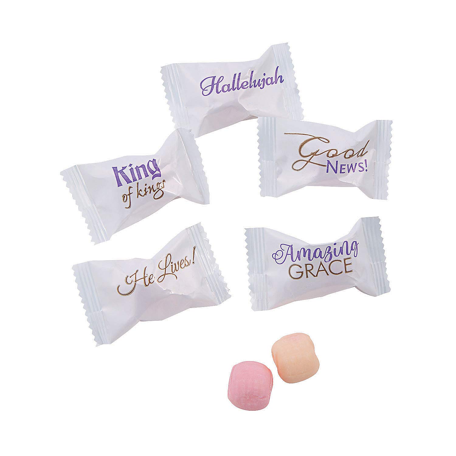 He Lives Sweet Creams - 108 Individually Wrapped Candies - Easter Basket Stuffers, Church Mints, Party Favors & Gift Bags - Perfect for Easter Celebrations, Church Events & Birthday Parties