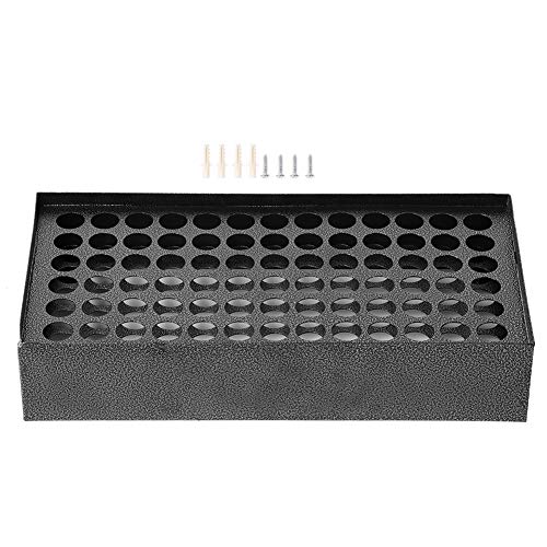 Premium Black Tattoo Ink Holder - 78 Hole Wall Mountable & Desktop Tattoo Ink Rack Organizer for Tattoo Artists - Perfect for Tattoo Studio Storage & Pigment Display Accessories - Ideal for Professional Tattoo Shops, Home Studios & Mobile Tattoo Kits