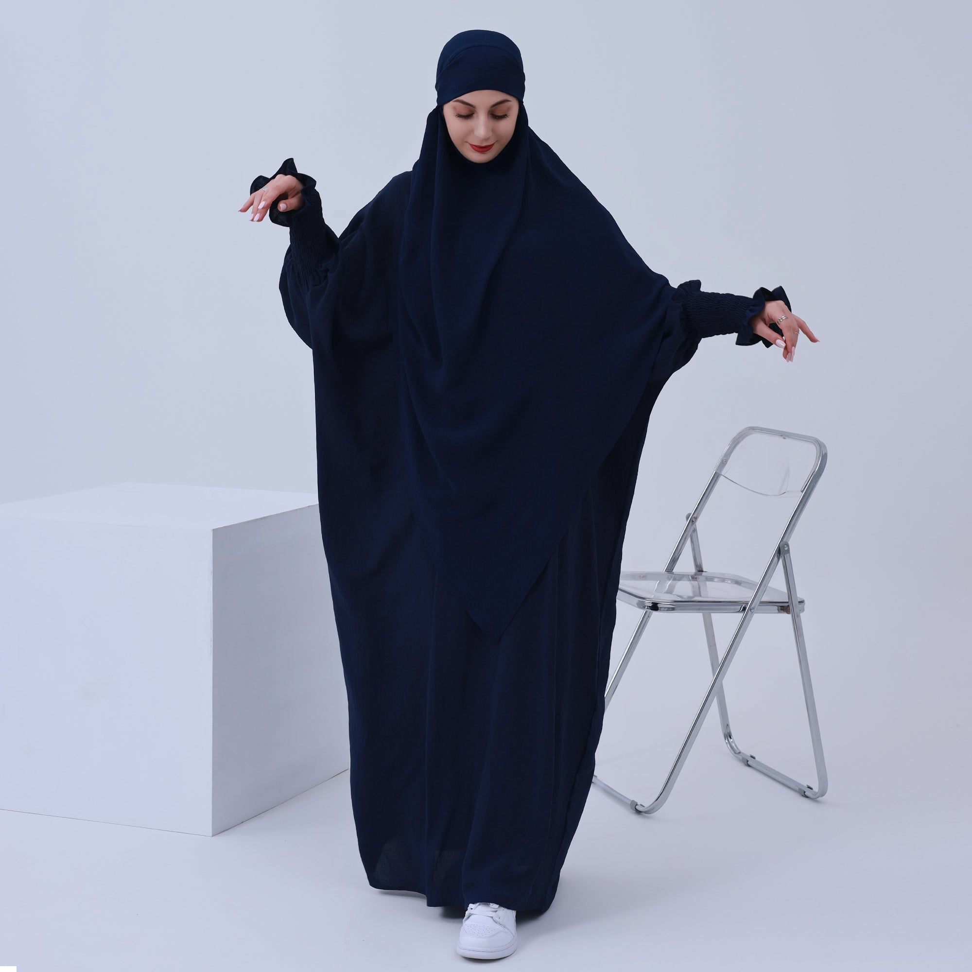 Amaya Navy Blue Women's Casual Outfit Set - Stylish & Comfortable 2-Piece Lounge Wear for Home, Travel & Everyday Wear