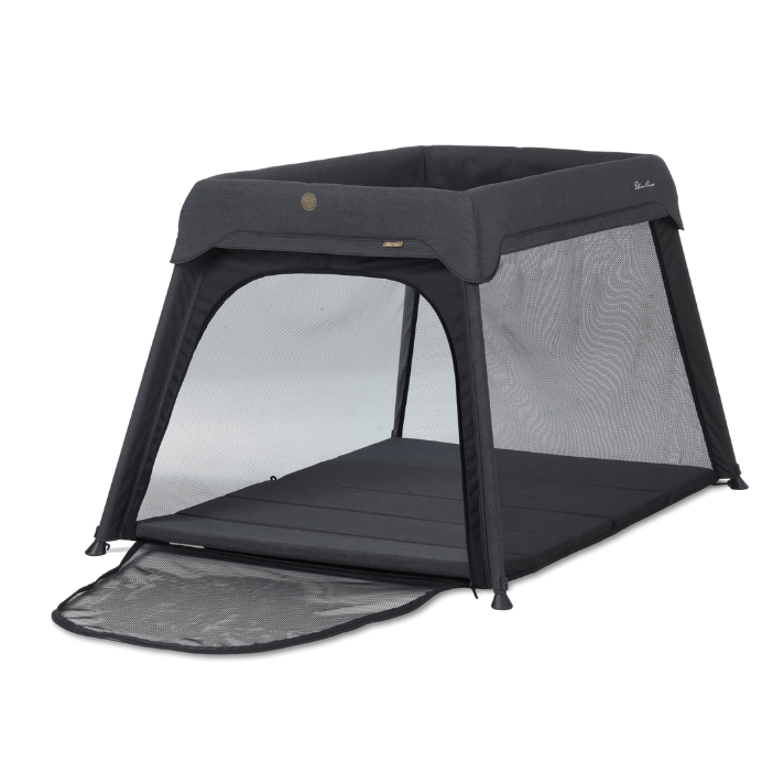 Silver Cross Slumber Travel Crib - Portable Baby Bed with Carbon Frame | Lightweight Foldable Crib for Travel, Home & Nursery Use | Perfect for Newborns & Toddlers