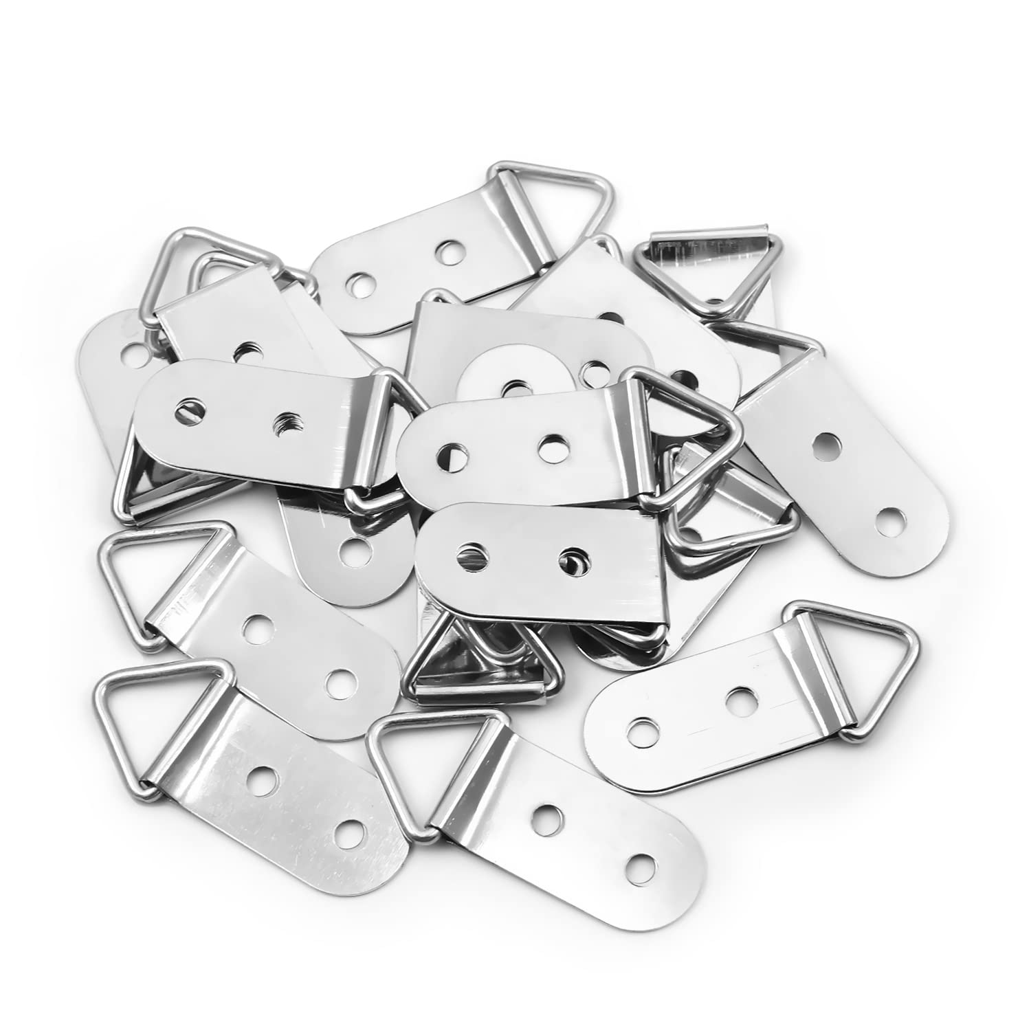 MroMax 20PCS Silver Picture Frame Hooks 1.57