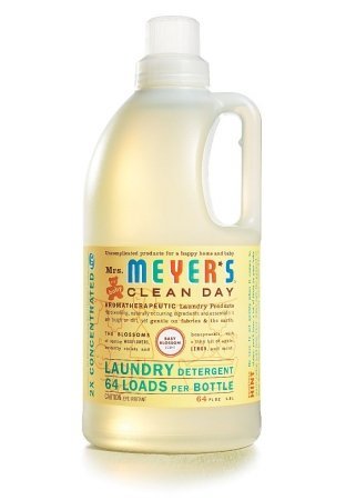 Meyers Baby Blossom Laundry Detergent - 6 Pack (64 Oz Each) | Hypoallergenic & Plant-Based Formula for Sensitive Skin | Perfect for Baby Clothes, Blankets & Delicates
