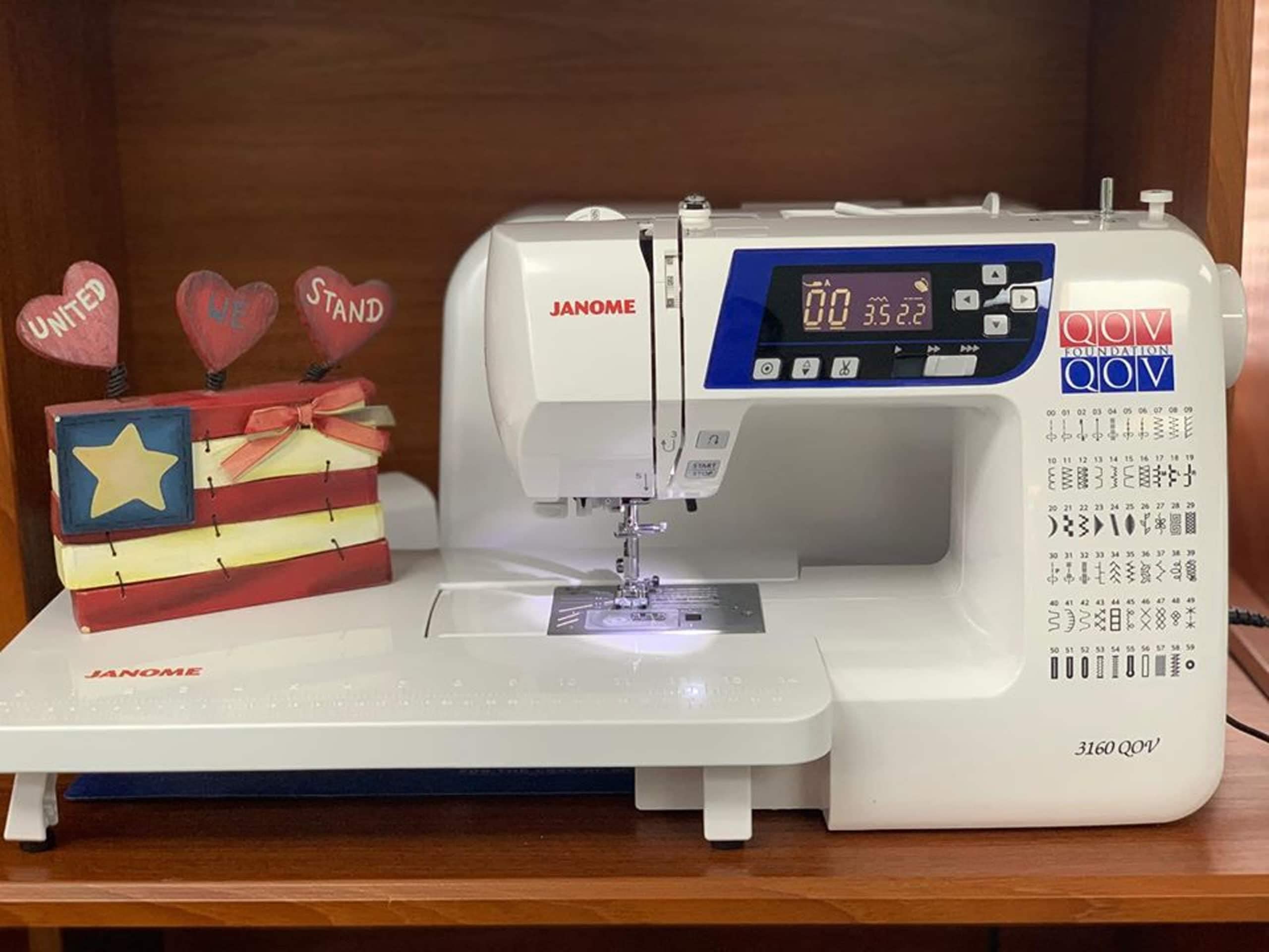 Janome 3160QOV Quilting Machine for Quilts of Valor - Professional Stitching for Patriotic Quilts & Home Decor Projects | Perfect for Quilters, Crafters & DIY Enthusiasts