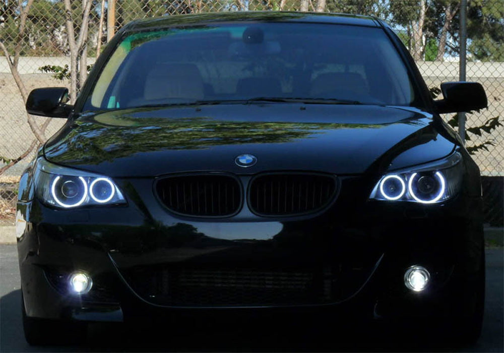 20W CREE LED BMW Angel Eyes Halo Ring Bulbs - Compatible with BMW E60 E61 LCI Halogen Trim - Upgrade Headlight Rings for Enhanced Night Driving & Custom Styling
