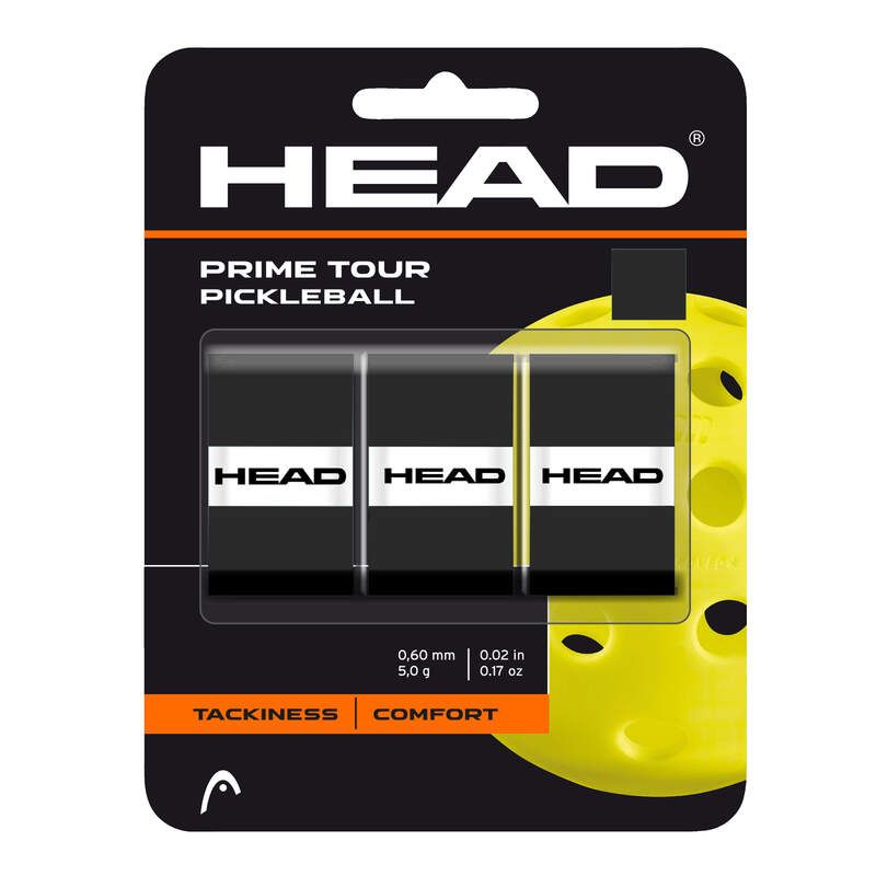 HEAD Prime Tour Pickleball Grip - Premium Tacky Overgrip for Enhanced Control & Sweat Absorption - Perfect for Competitive Play & Outdoor Pickleball Matches