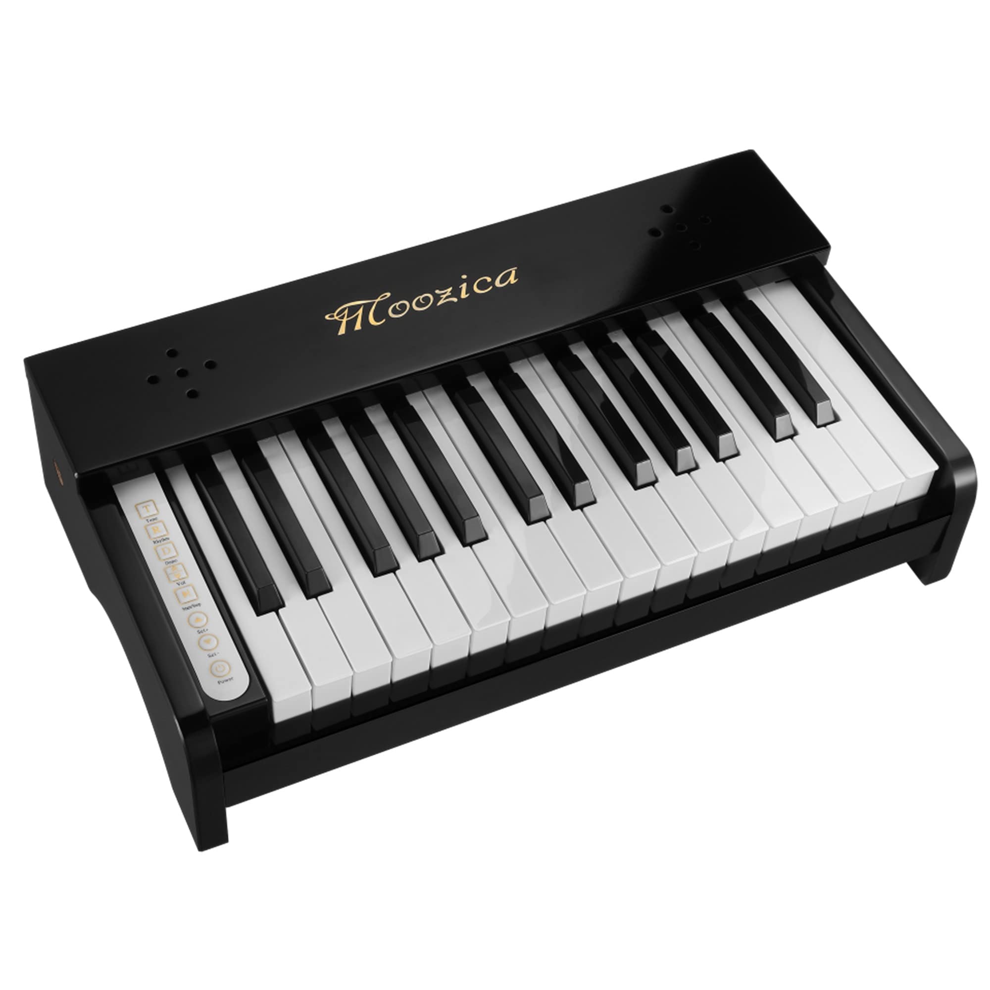 MOOZICA 30-Key Beginner Digital Piano Keyboard for Kids - Solid Wood Multi-Functional Learning Keyboard with Built-in Speakers (Black) | Perfect for Home Music Education, Early Childhood Development & First Piano Lessons