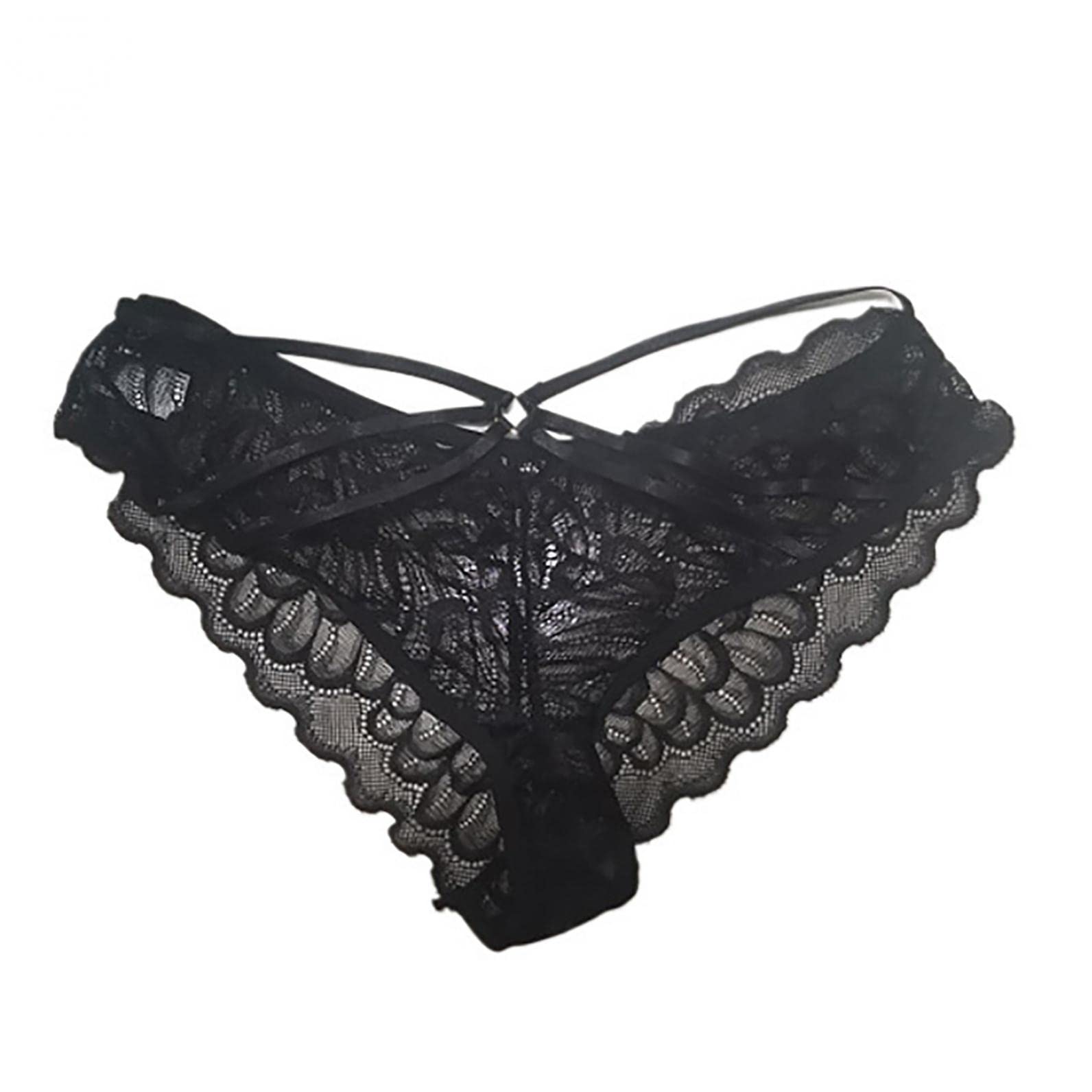 Sexy Lace High Waist G-String Thongs for Women - Floral Underwear Panties & Briefs - Perfect for Valentine's Day, Date Night and Special Occasions