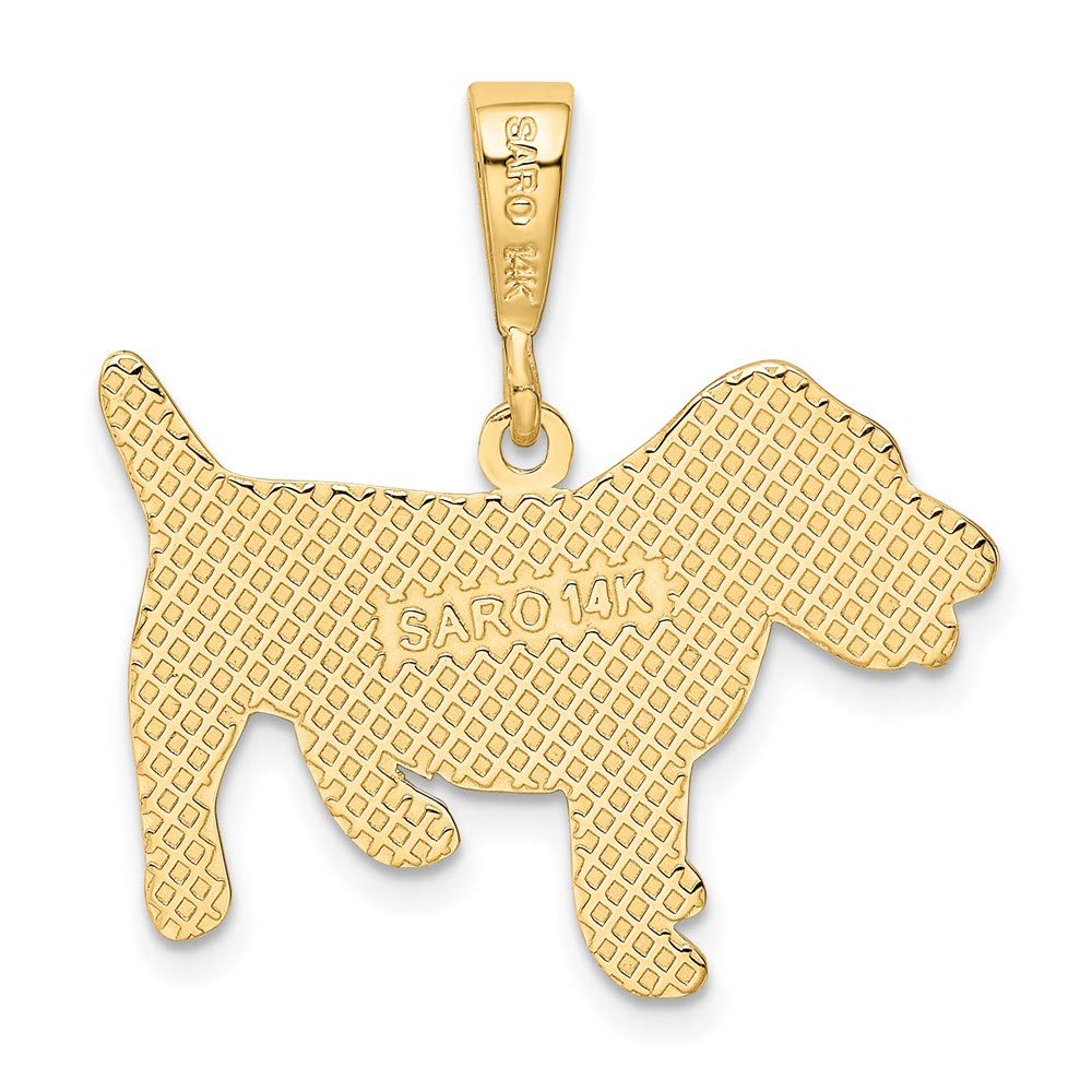 14k Yellow Gold Jack Russell Terrier Pendant - Perfect Gift for Dog Lovers