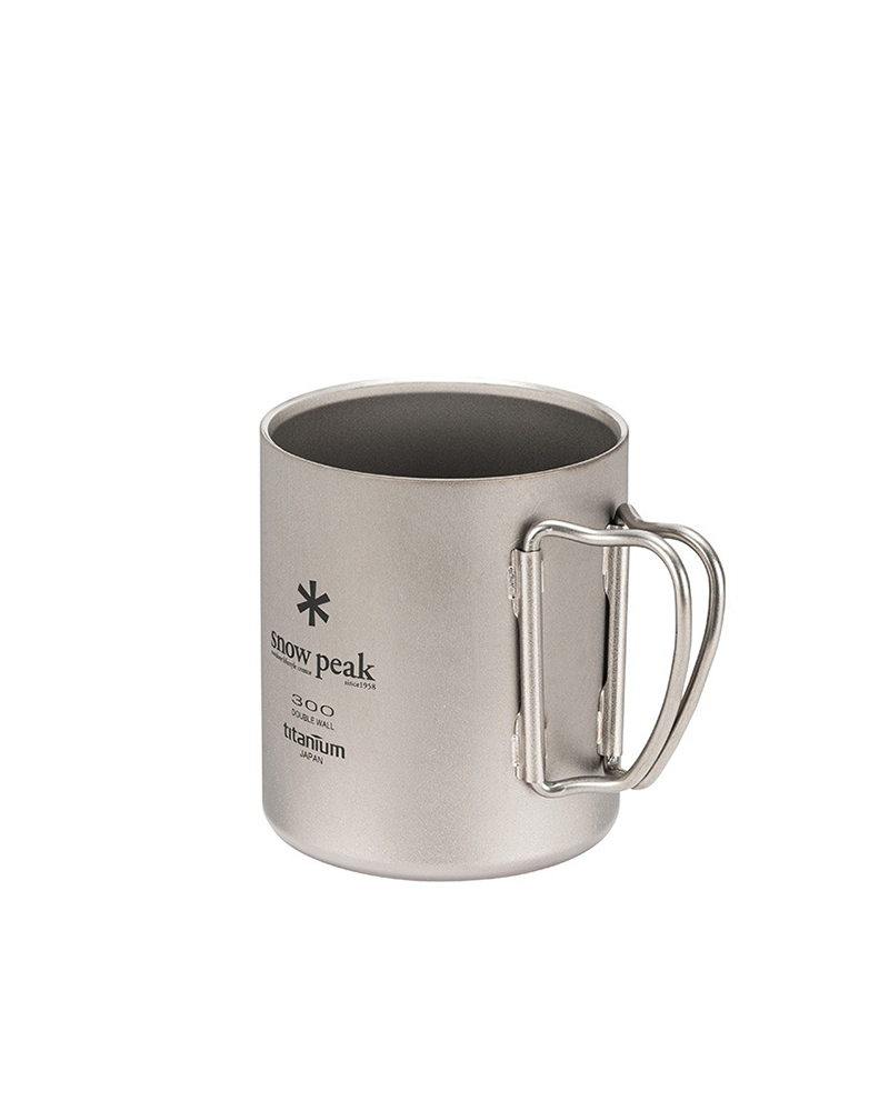 Double-Walled Titanium Camping Mug 300ml - Lightweight, Durable & Insulated for Hot & Cold Drinks - Perfect for Hiking, Travel & Outdoor Adventures
