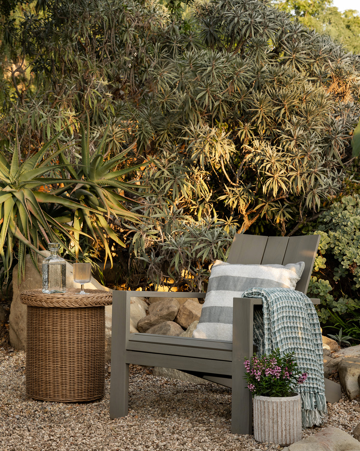 Premium Triby Gray Outdoor Lounge Chair - Waterproof & Weather-Resistant Patio Furniture for Poolside, Garden, and Backyard Relaxation