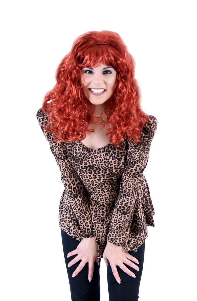 Agent Peggy Cosplay Wig - Red Synthetic Hair for Halloween, Comic Con & Costume Parties | Perfect for Marvel Fans & 1940s Vintage Looks