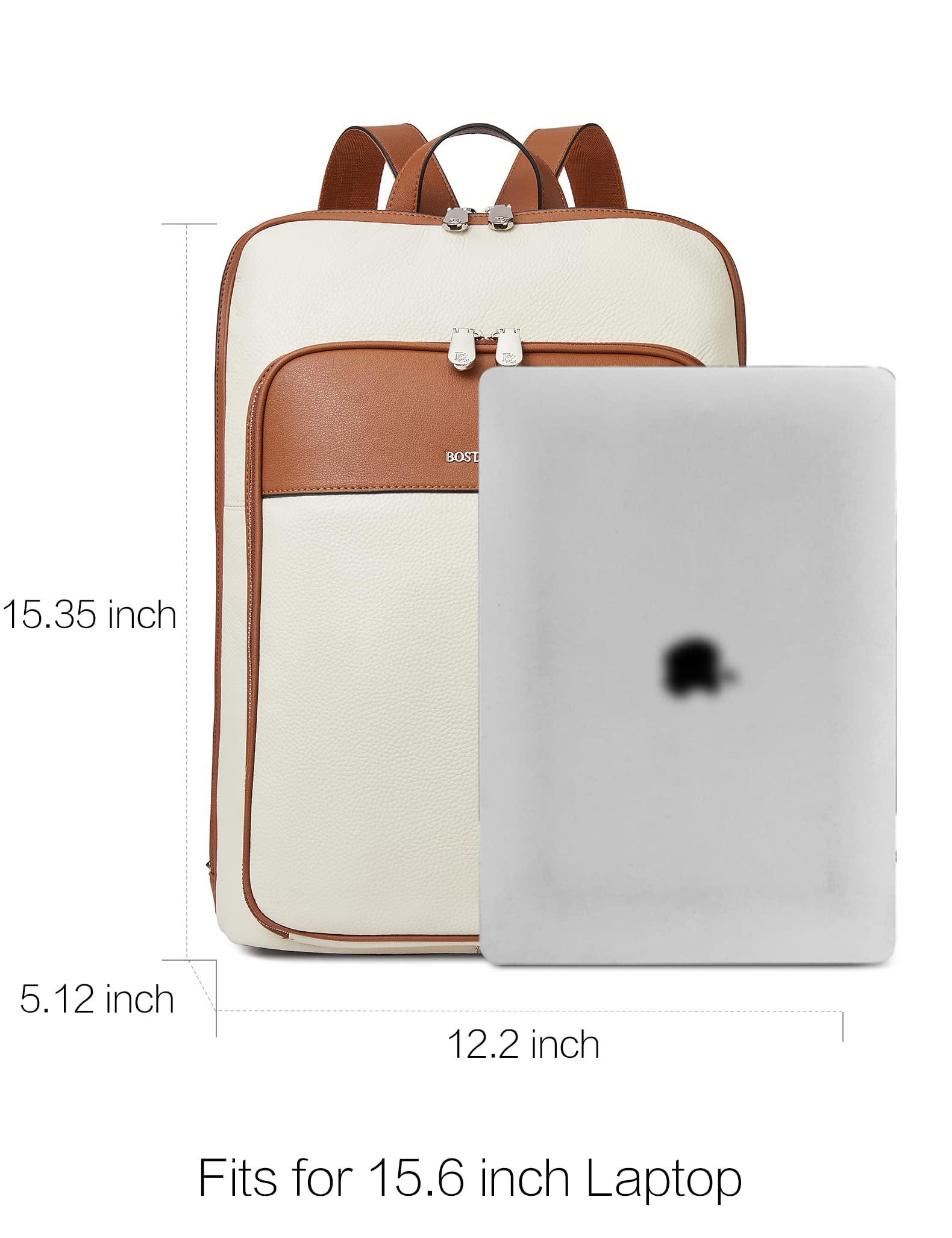 BOSTANTEN Genuine Leather Backpack for Women - Stylish Shoulder Bag for Travel, School & Everyday Use | Durable Casual Backpack Purse for Work, College & Outdoor Activities