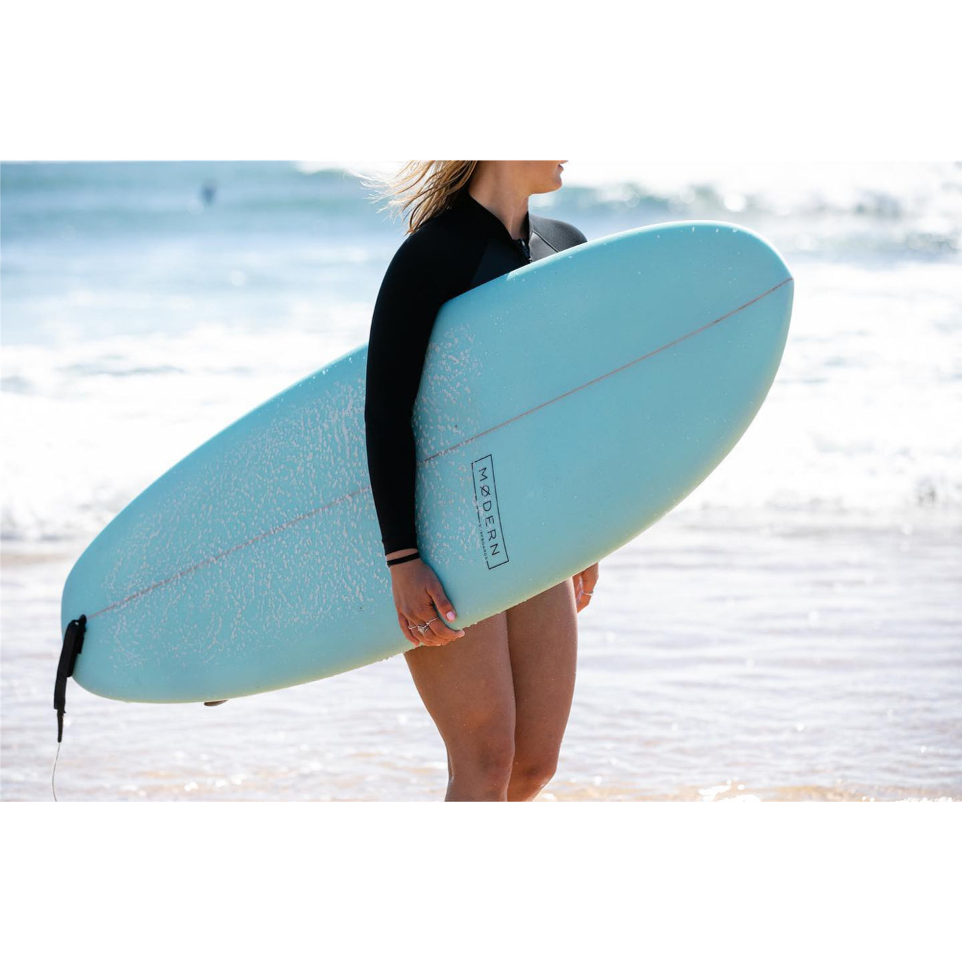 Modern Highline 2.0 6'9 PU Clear Surfboard - Premium Performance Longboard for All Skill Levels | Perfect for Wave Riding, Cruising & Beach Fun