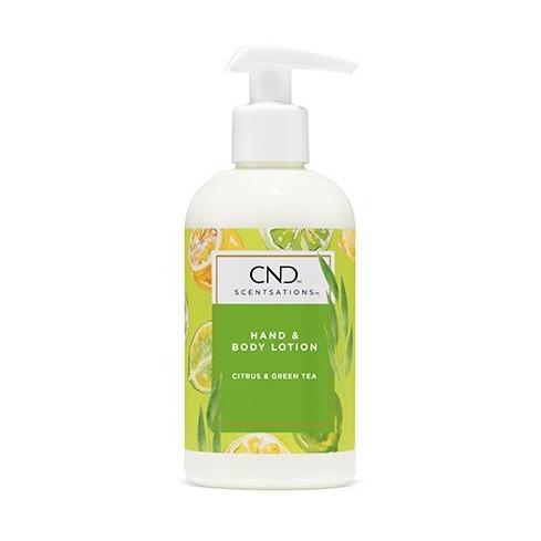 CND Scentsation Citrus & Green Tea Lotion 8.3 fl oz - Hydrating Hand & Body Moisturizer for Dry Skin - Perfect for Daily Use at Home, Office & Travel