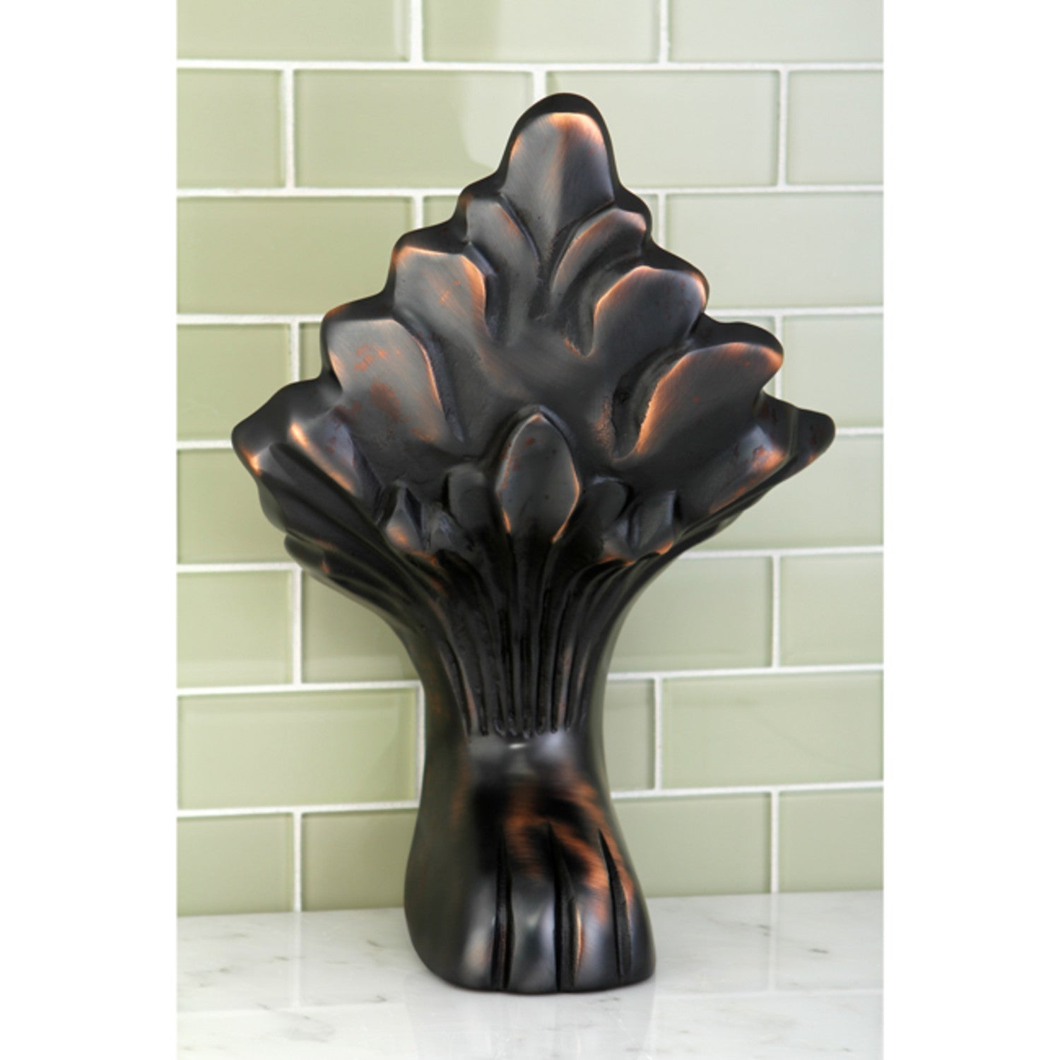 Aqua Eden VCTNC5 4-Piece Lion Paw Cast Iron Bathtub Feet Set - Oil Rubbed Bronze Finish - Vintage Style Tub Legs for Freestanding Clawfoot & Pedestal Bathtubs