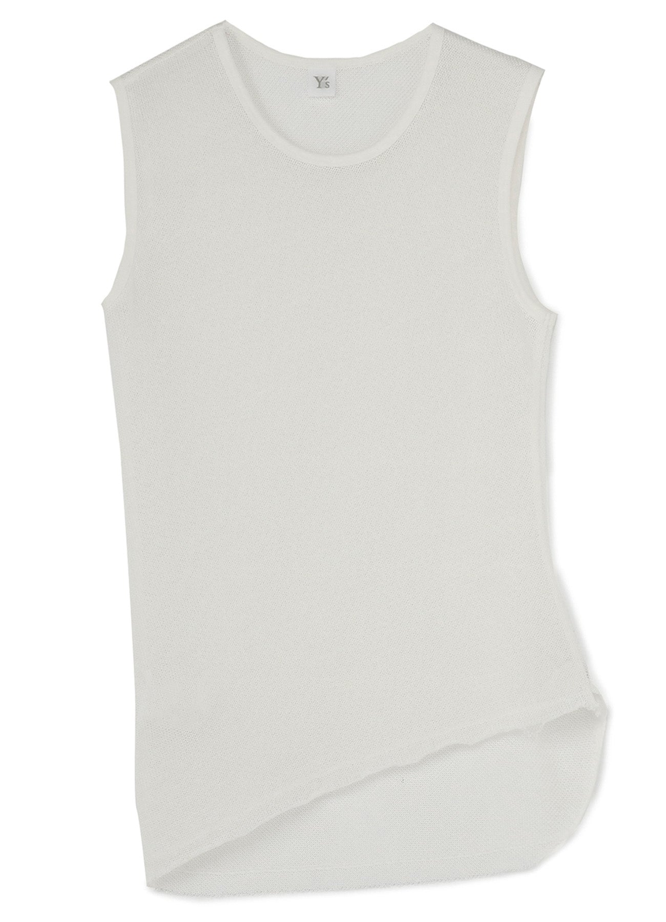 Soft Cotton Faux Linen Knit Asymmetrical Tank Top - Women's Summer Casual Wear for Beach, Travel & Everyday Outfits