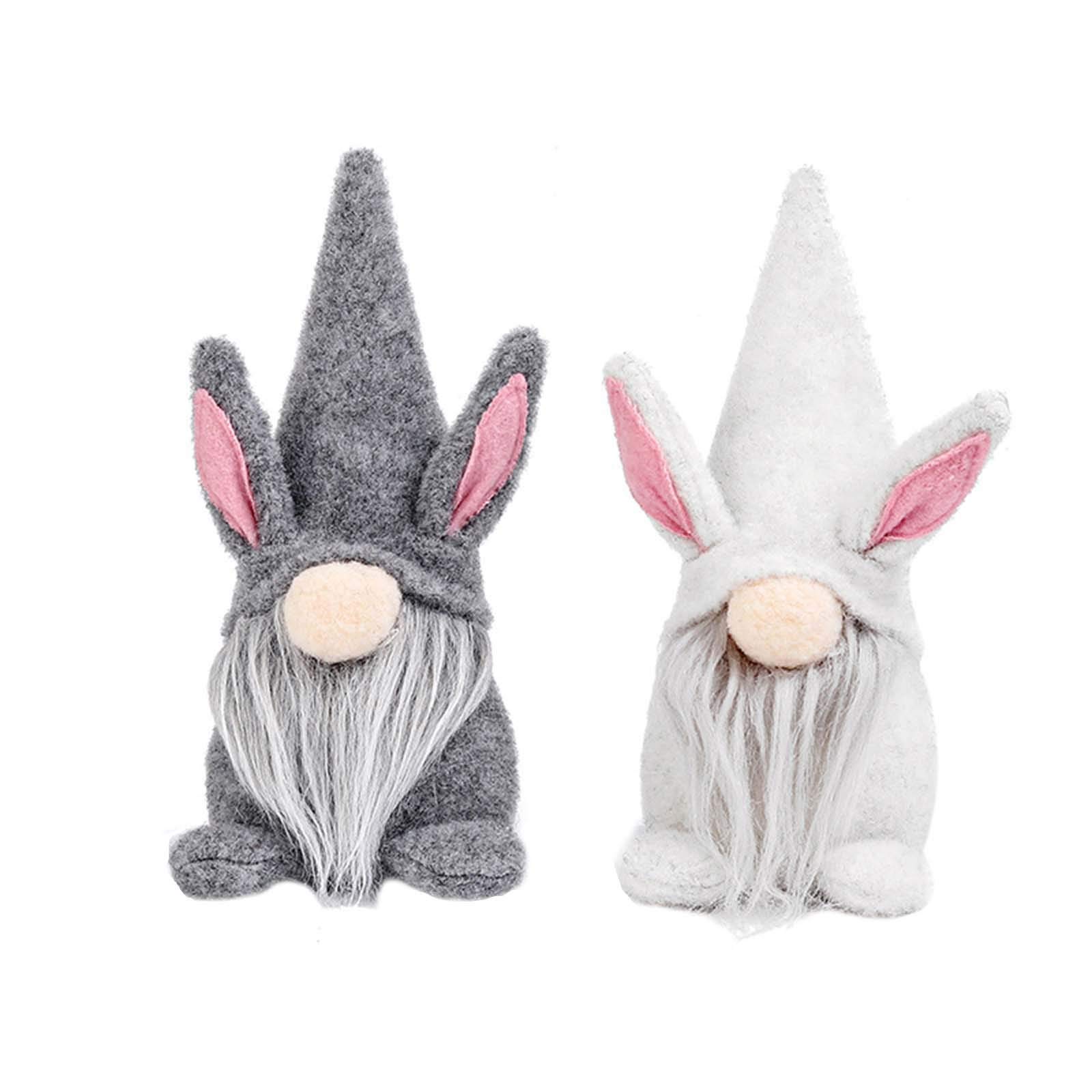 Easter Gnomes Decorations - Cute Bunny Faceless Gnomes Plush Dolls for Home, Easter Ornaments & Gifts - Perfect for Easter Basket Stuffers, Party Favors, and Spring Home Decor