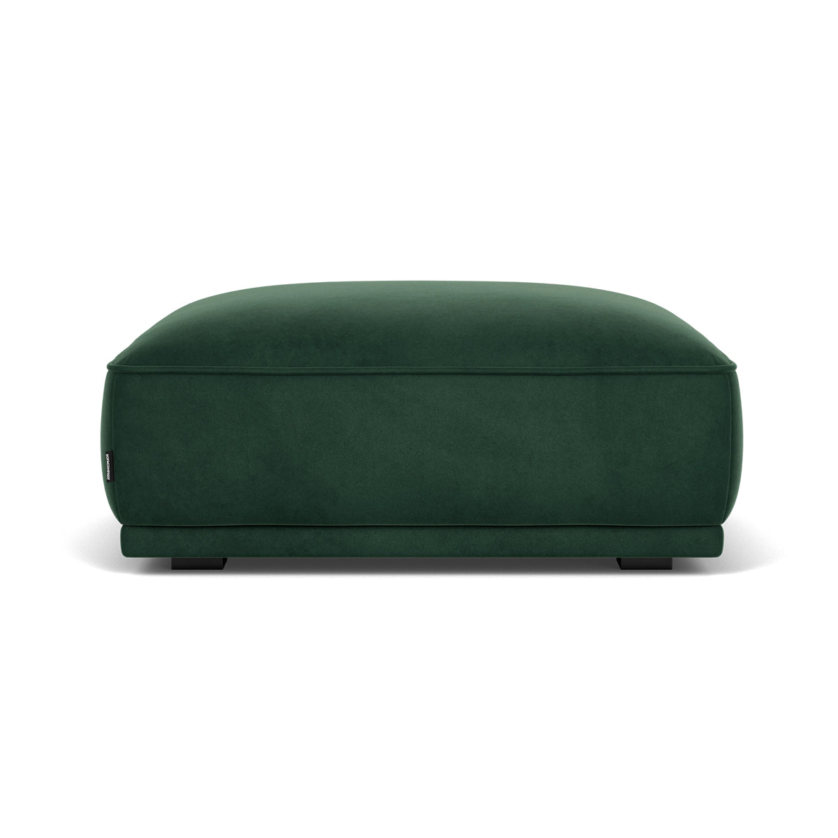 Leonora Velvet Ottoman Stool - Plush Velvet Upholstered Footrest, Storage Bench & Accent Seat for Living Room, Bedroom or Nursery