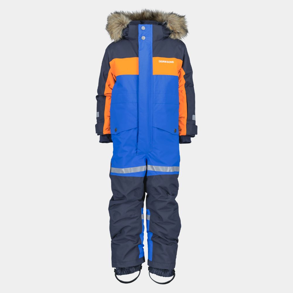 Didriksons Bjarven III Kids Snowsuit - Waterproof Winter Jacket & Pants Set for Boys & Girls, Caribbean Blue - Perfect for Snow Play, Skiing & Outdoor Winter Activities