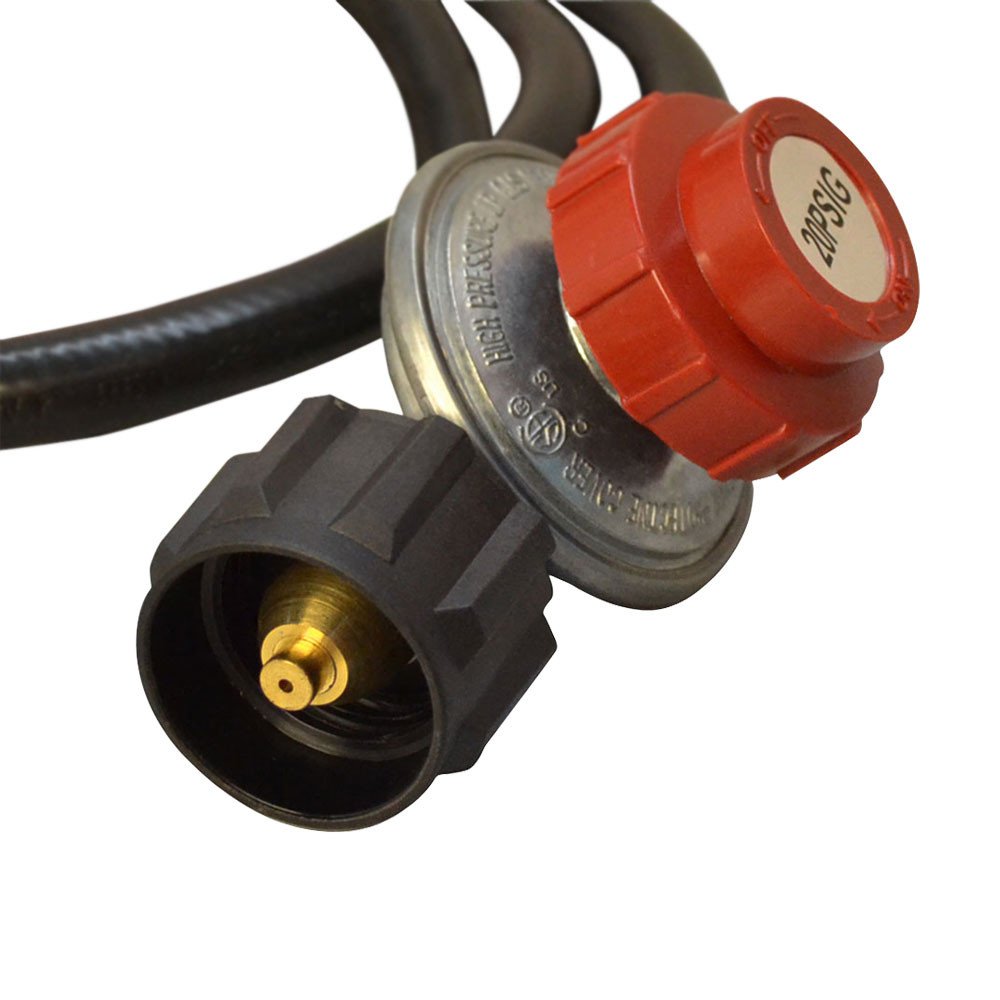 4 Ft High Pressure Propane Regulator Hose for LPG BBQ, Gas Burner, Stove & Fryer - Perfect for Outdoor Cooking, Grilling & Camping