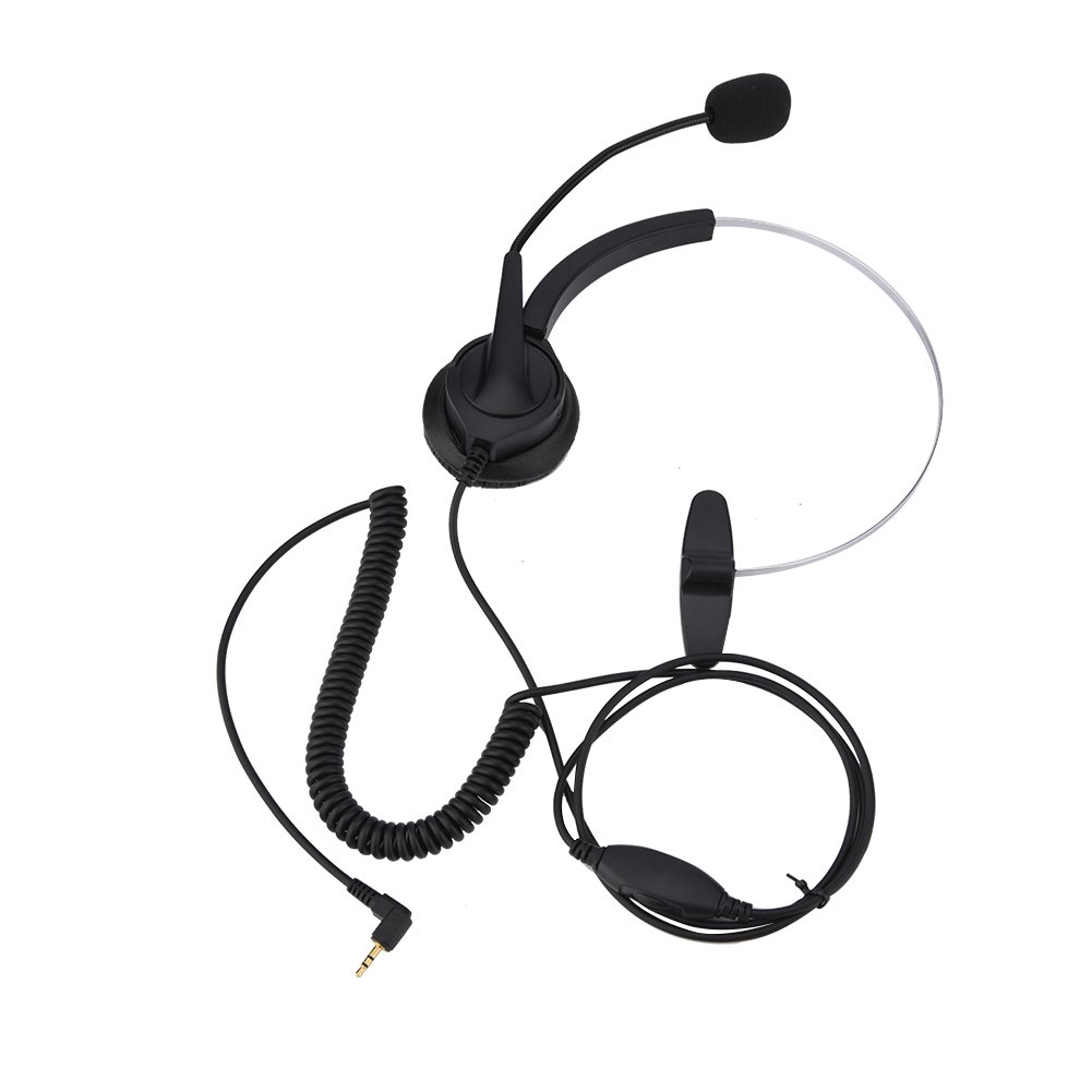 Professional Call Center Headset with 2.5mm Super Long Cable - Stable & Clear Communication for Call Centers, Offices & Remote Work (Compatible with Laptops & Phones) - Perfect for Customer Service, Telemarketing & Work from Home