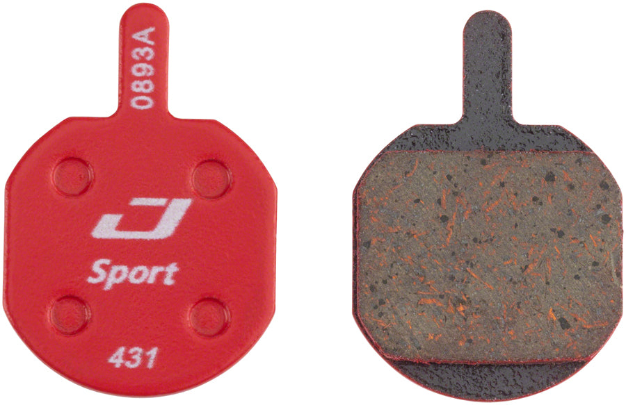 2 Pack Jagwire Mountain Sport Semi-Metallic Disc Brake Pads - Compatible with Hayes CX, MX, Sole Bikes | High-Performance Braking for MTB, Trail & Downhill Riding
