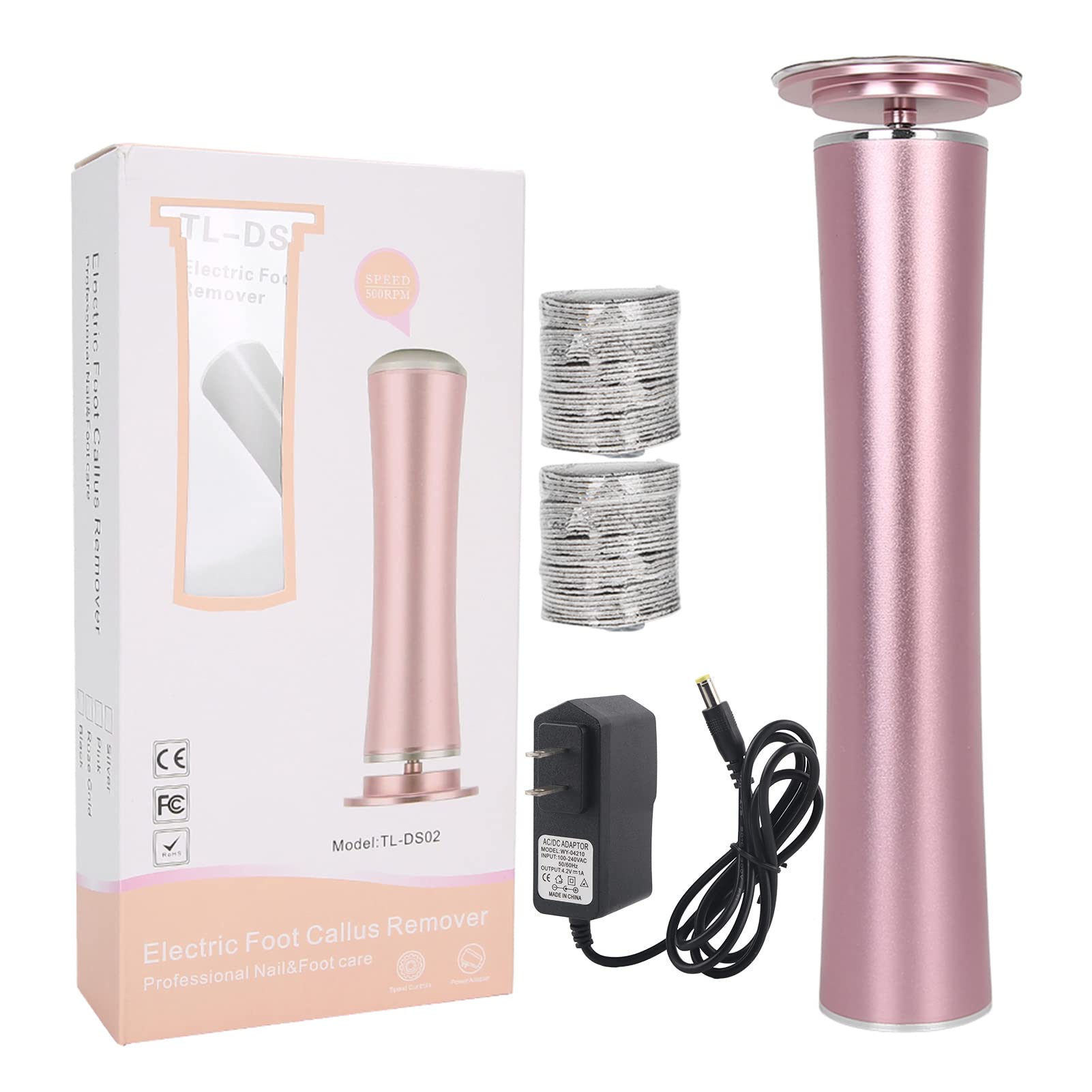 Electric Callus Remover for Feet - Rechargeable Automatic Foot File with Replaceable Blades | Professional Pedicure Tool for Dead Skin Removal | Perfect for Home Spa, Salon & DIY Foot Care