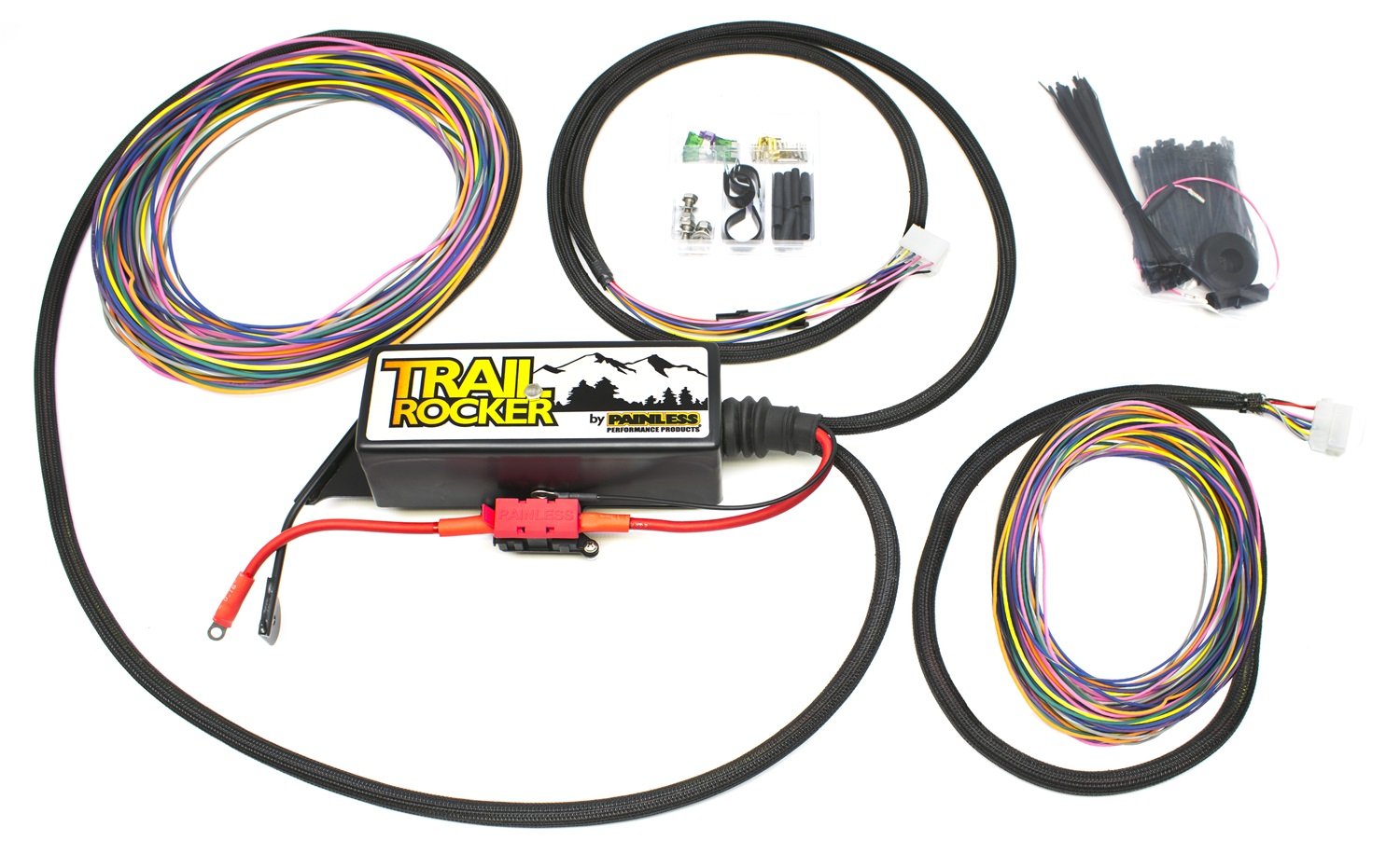 Painless Performance 57005 Trail Rocker Relay Center - Compatible with 2007-2018 Jeep Wrangler JK | Off-Road Electrical System Upgrade for Enhanced 4x4 Performance