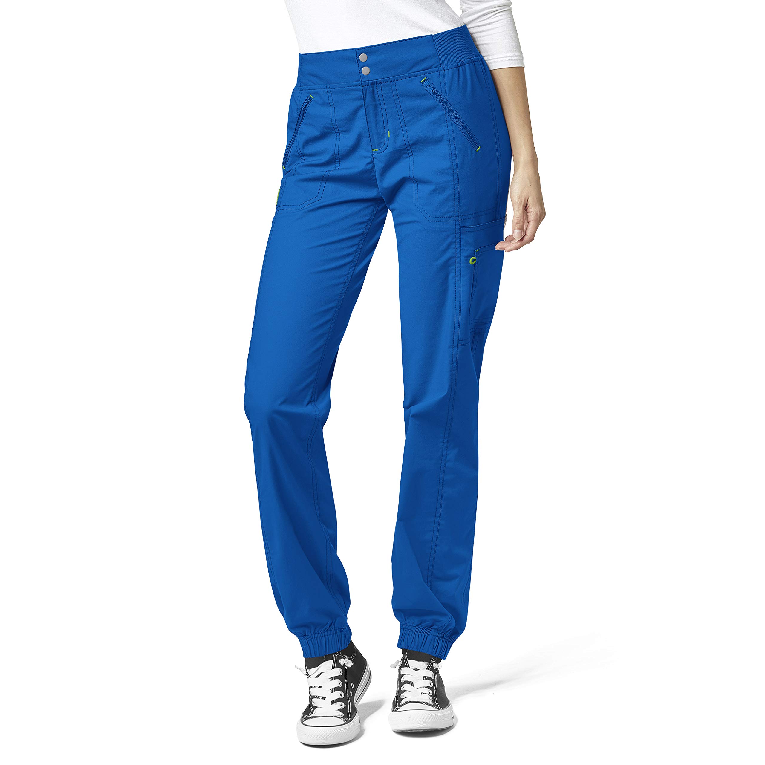 WonderWink Women's Tall Size Love Utility Cargo Zip Jogger Pants - Comfortable Workout & Lounge Pants for Yoga, Running, and Casual Wear