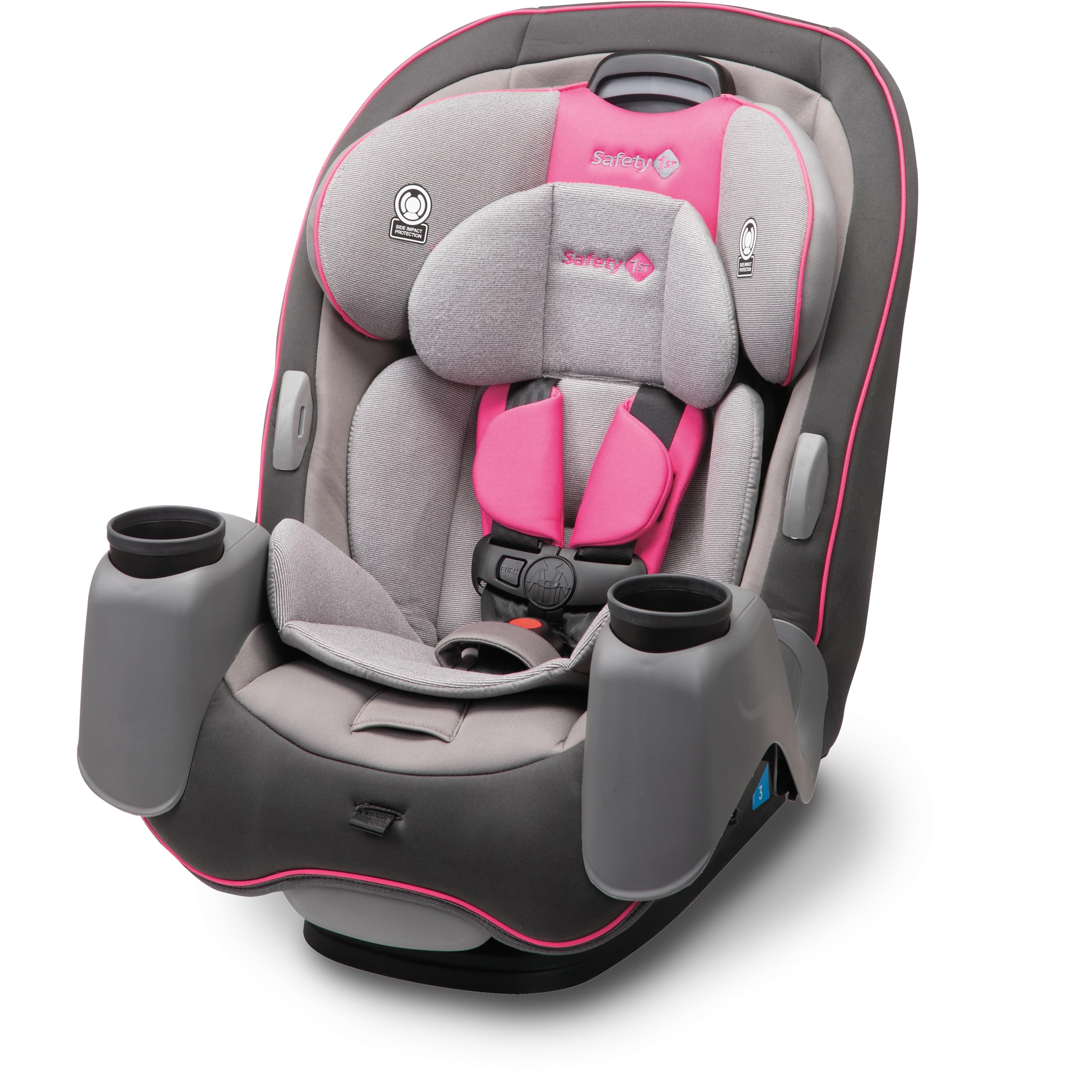 Safety 1st Crosstown DLX All-in-One Convertible Car Seat - Cabaret | Rear-Facing, Forward-Facing & Booster Mode | 3-in-1 Design for Infants to Big Kids | Safe & Comfortable for Long Rides | Perfect for Family Travel & Daily Commutes