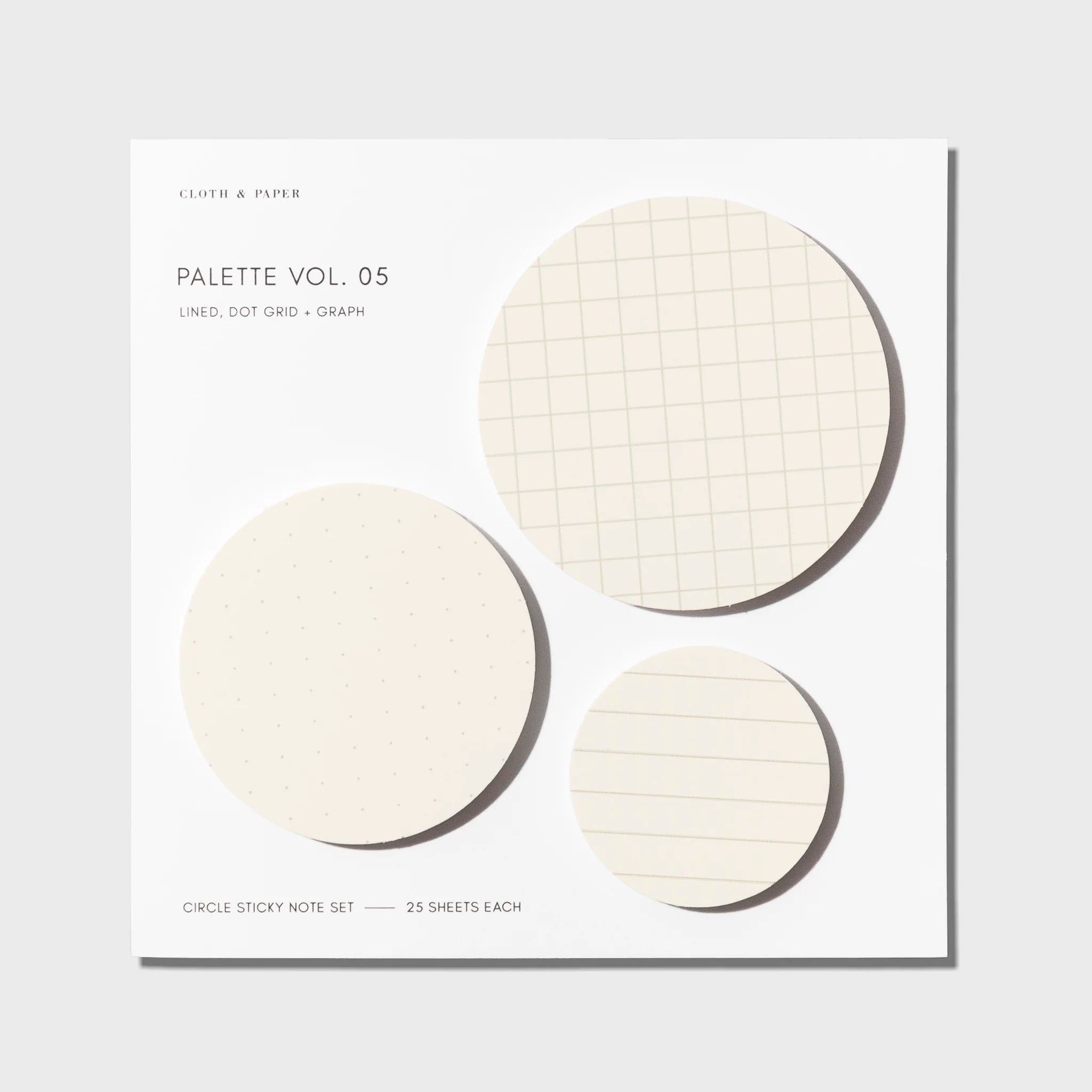 Colorful Circle Sticky Notes Set - Angora Vol.5 for Office, School & Home Organization - Removable Self-Stick Memo Pads for Planners, Journals & Bulletin Boards