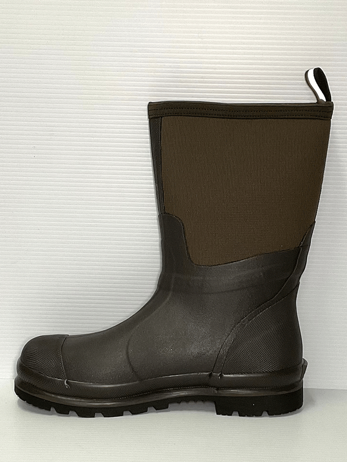 Muck CMCT 900 Men's Chore Cool Mid Boot - Brown Waterproof Work Boots for Outdoor, Farm & Construction - Durable Slip-Resistant Rubber Sole